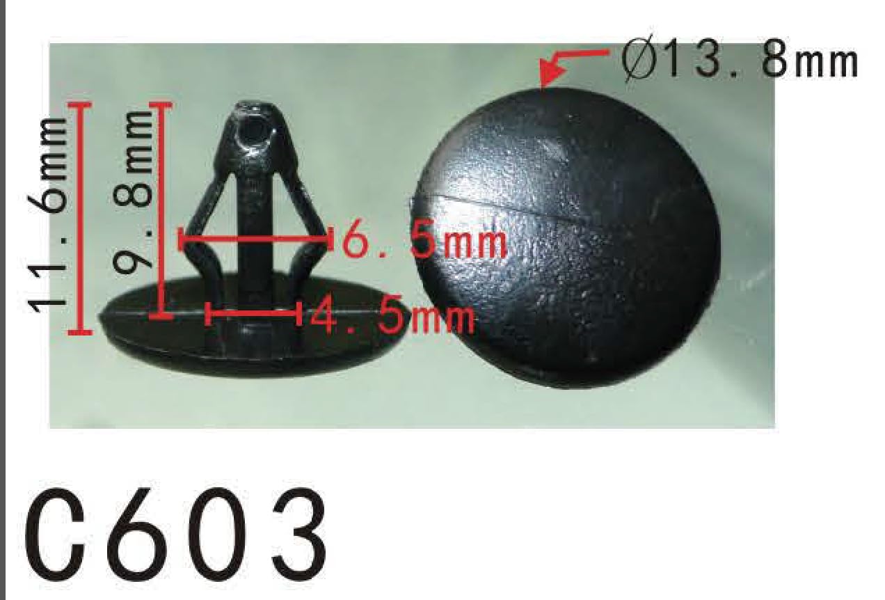 Autobahn88 Retainer Clip For Hood Weatherstrip, Compatible With Ford,Mazda (Oem: F1Cz16774A, 45556741, B45556741) (Pack Of 20)