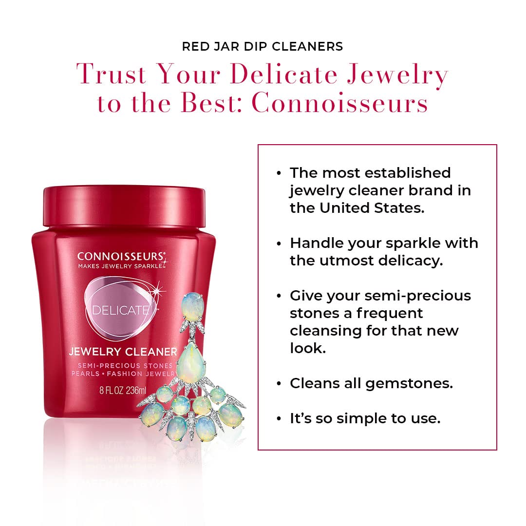 Connoisseurs Delicate Jewelry Cleaner Solution, 8 Ounce