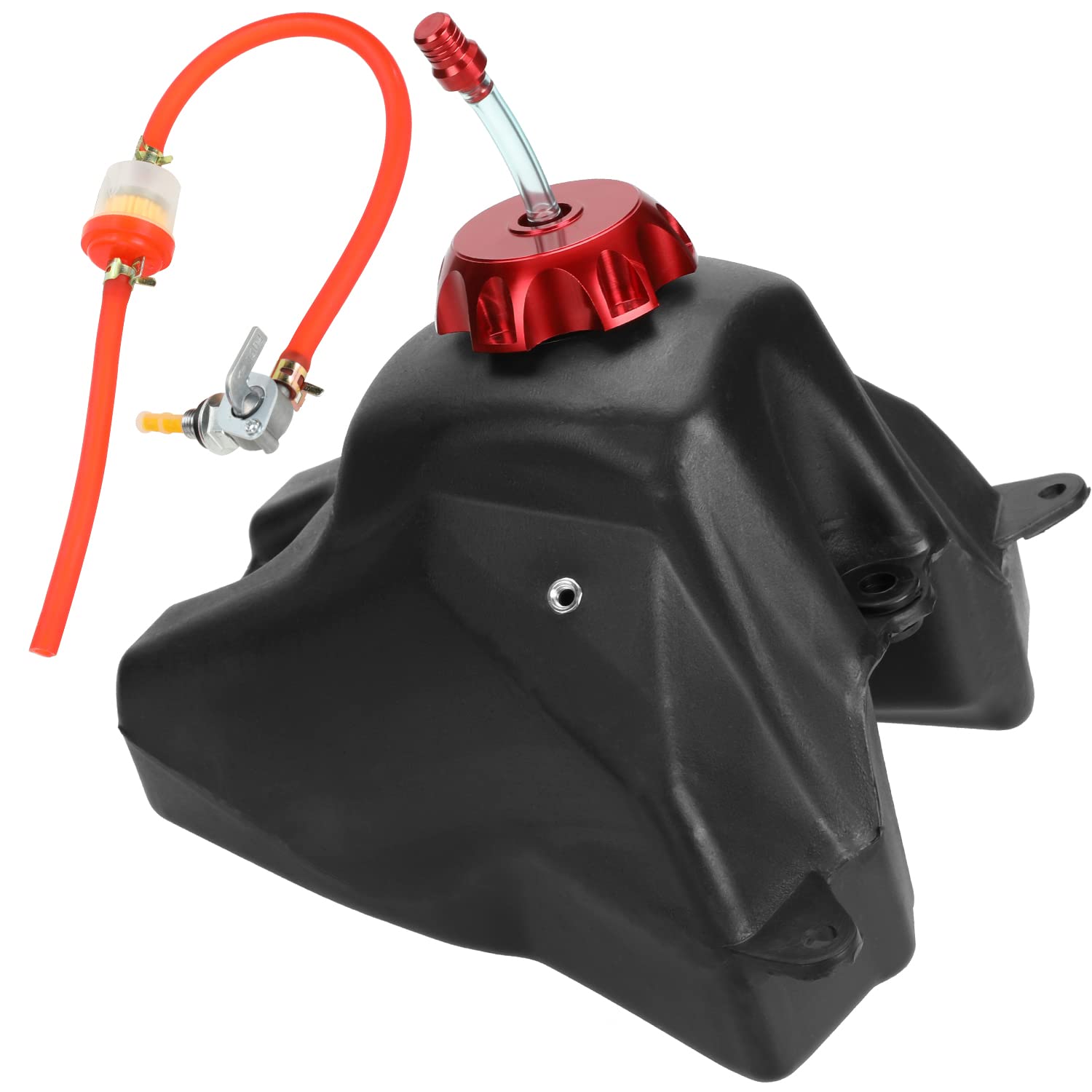 Yoxufa Dirt Bike Gas Fuel Tank For Crf50 Xr50 Ssr125 110Cc 125Cc 50Cc 70Cc Pit Dirt Bike Pitster Pro Sdg 107 Baja 49 Taotao Coolster Roketa Kazuma Yamoto Sunl Eagle Motorcycle Parts