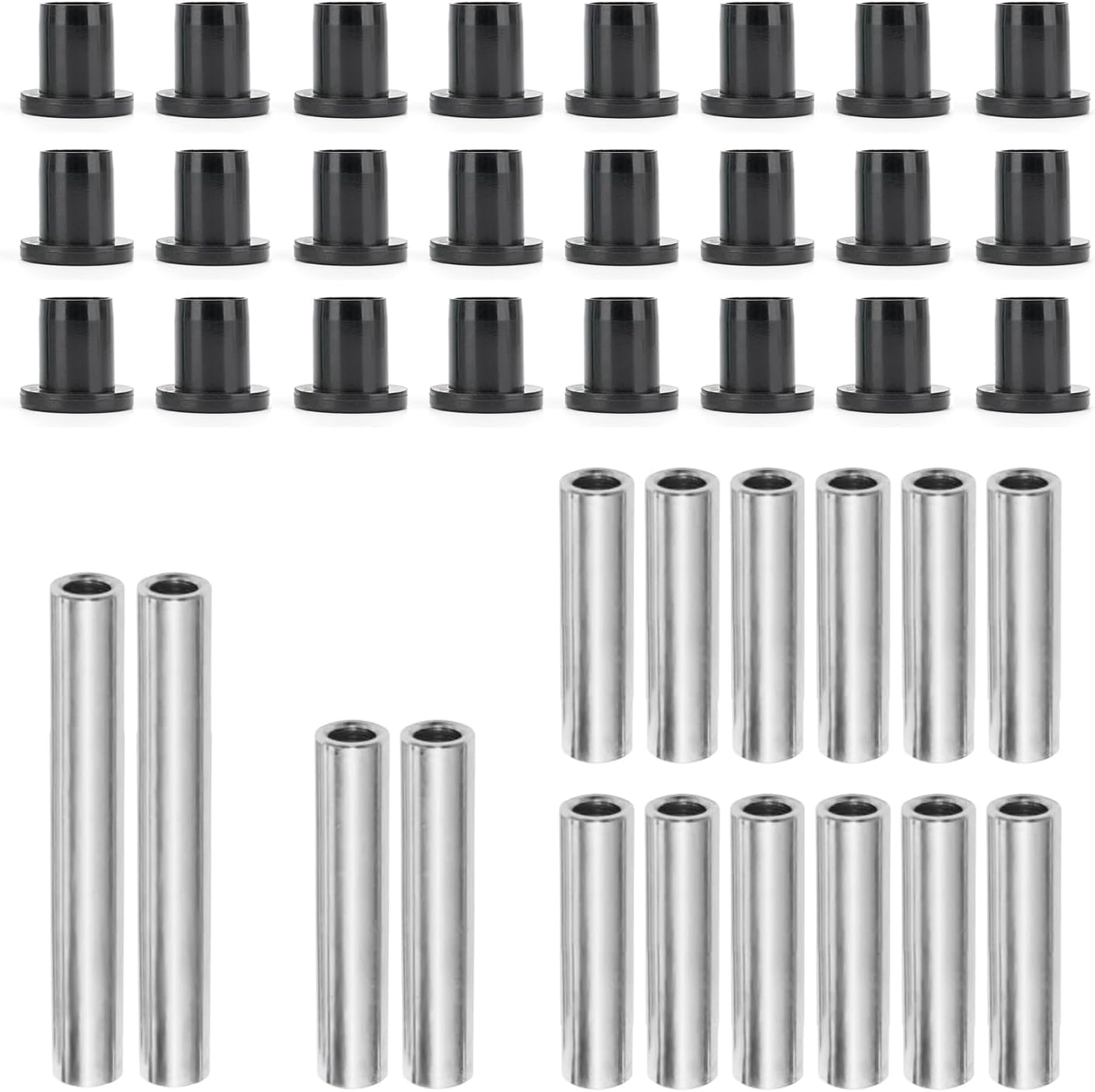 Heavy Duty A-Arm UHMW Control Arm Bushing Kit Replacement for 2005-2010 Polaris Ranger 500 700 800 900 Replace AAB-P-RAN-K1-003