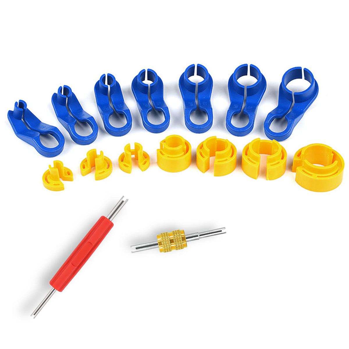 Ac Fuel Line Disconnect Tool Set, Fuel Line Removal Tool Includes 1/4, 5/16, 3/8, 1/2, 5/8, 3/4, 7/8Inch Quick Disconnect Tool K