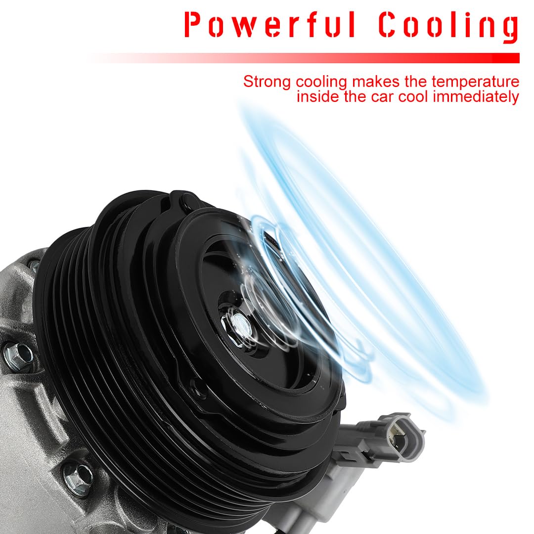 CCIYU A/C Compressor with Clutch A/C Air Compressor for Car 2001-2003 for Lexus LS430 4.3L Air Conditioning Compressor for 88320