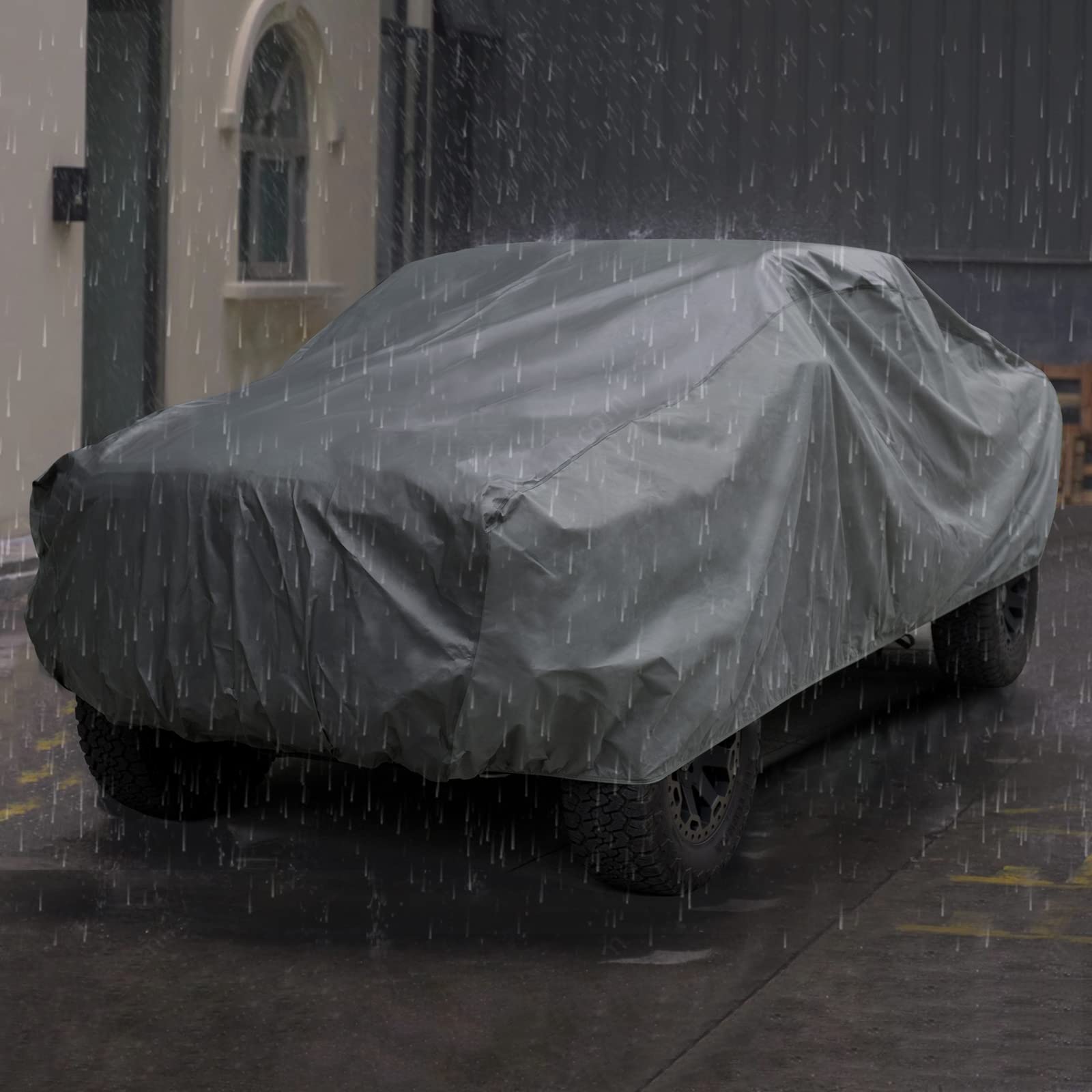 XCAR Ultra Light Waterproof Truck Car Cover for Automobiles All Weather Protection, Windproof & Breathable, Fits Cars Up to 232'