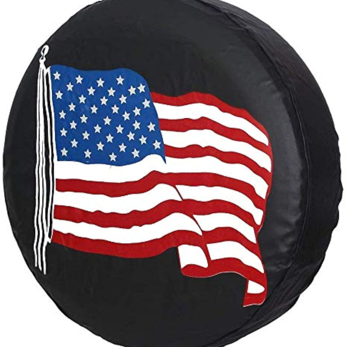 Healink Spare Tire Cover With Flag, Pvc Leather Waterproof Dust-Proof Rv Wheel C WBCARB07QPY6H24