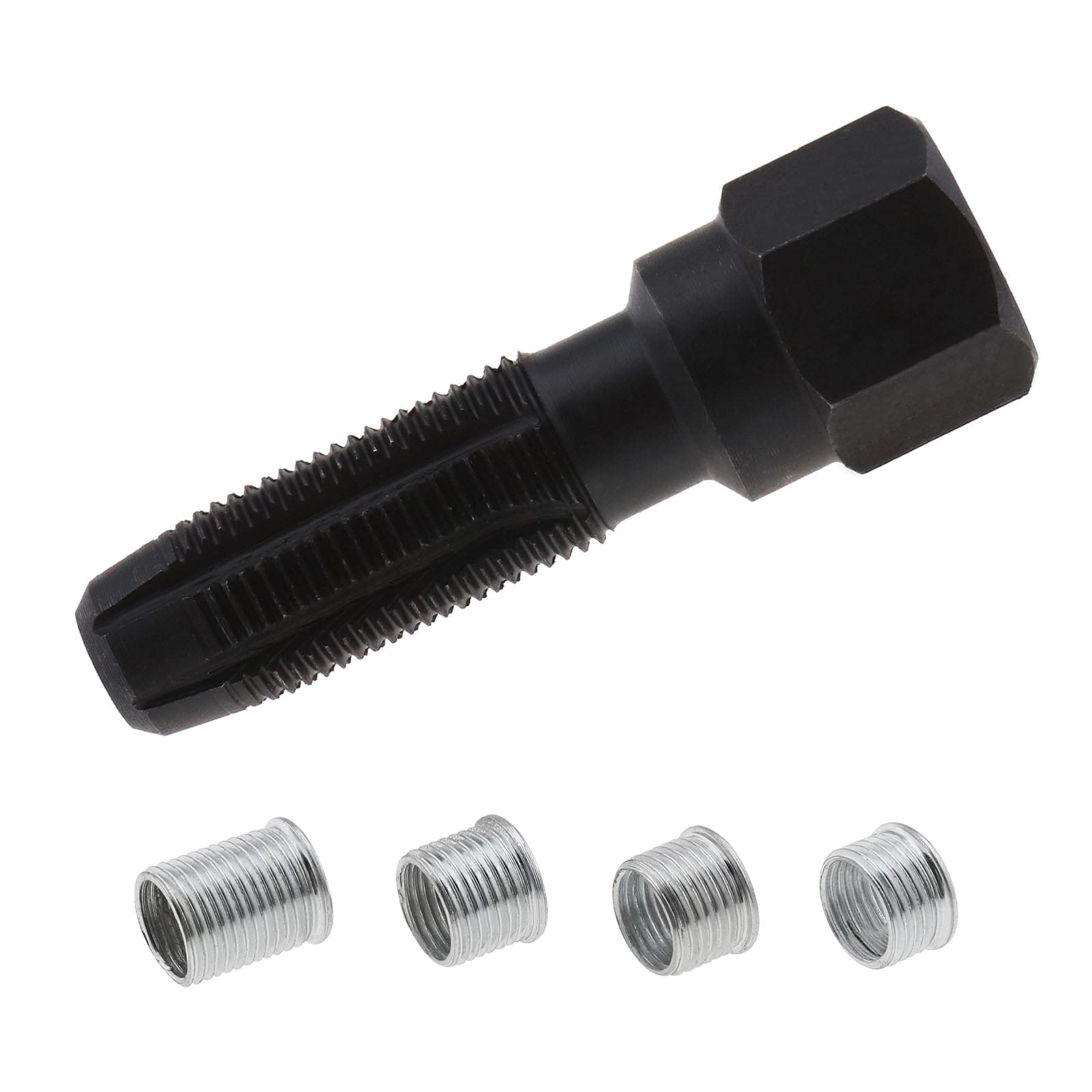 SING F LTD 14MM Spark Plug Repair 4 Inserts Thread Reamer Tap