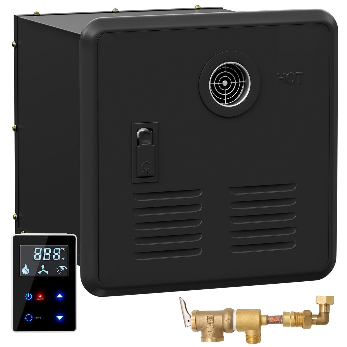 RV Tankless Water Heater,65000 BTU,3.9 GPM High Efficiency RV Constant Propane Tankless Water Heater, DC 12V Power, On Demand In