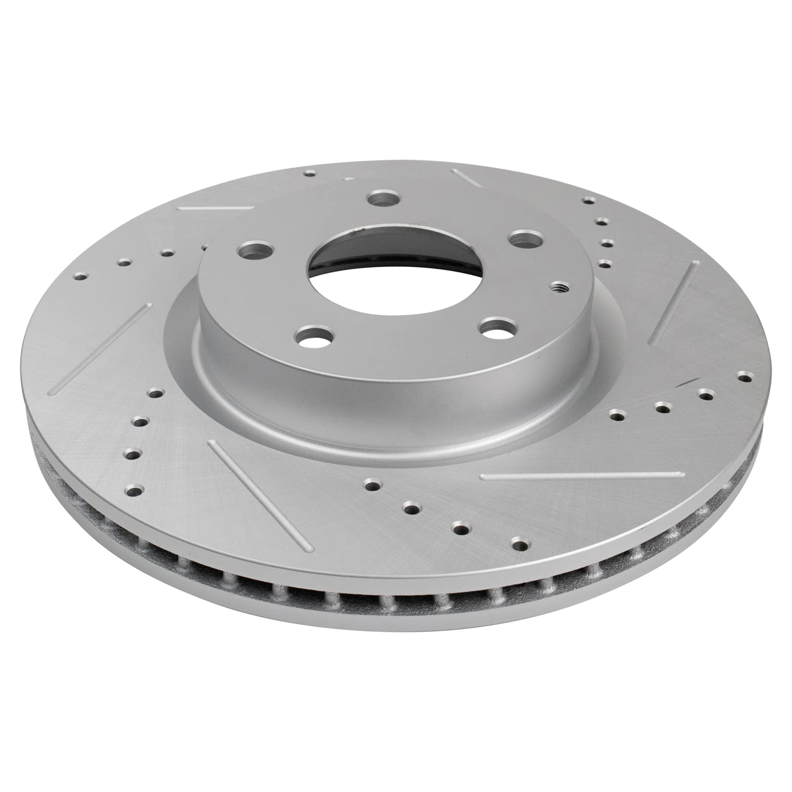 Trq Front Performance Brake Rotors Set Premium G-Coated Compatible With 2014-2018 Mazda 3 2016-2020 Cx-3