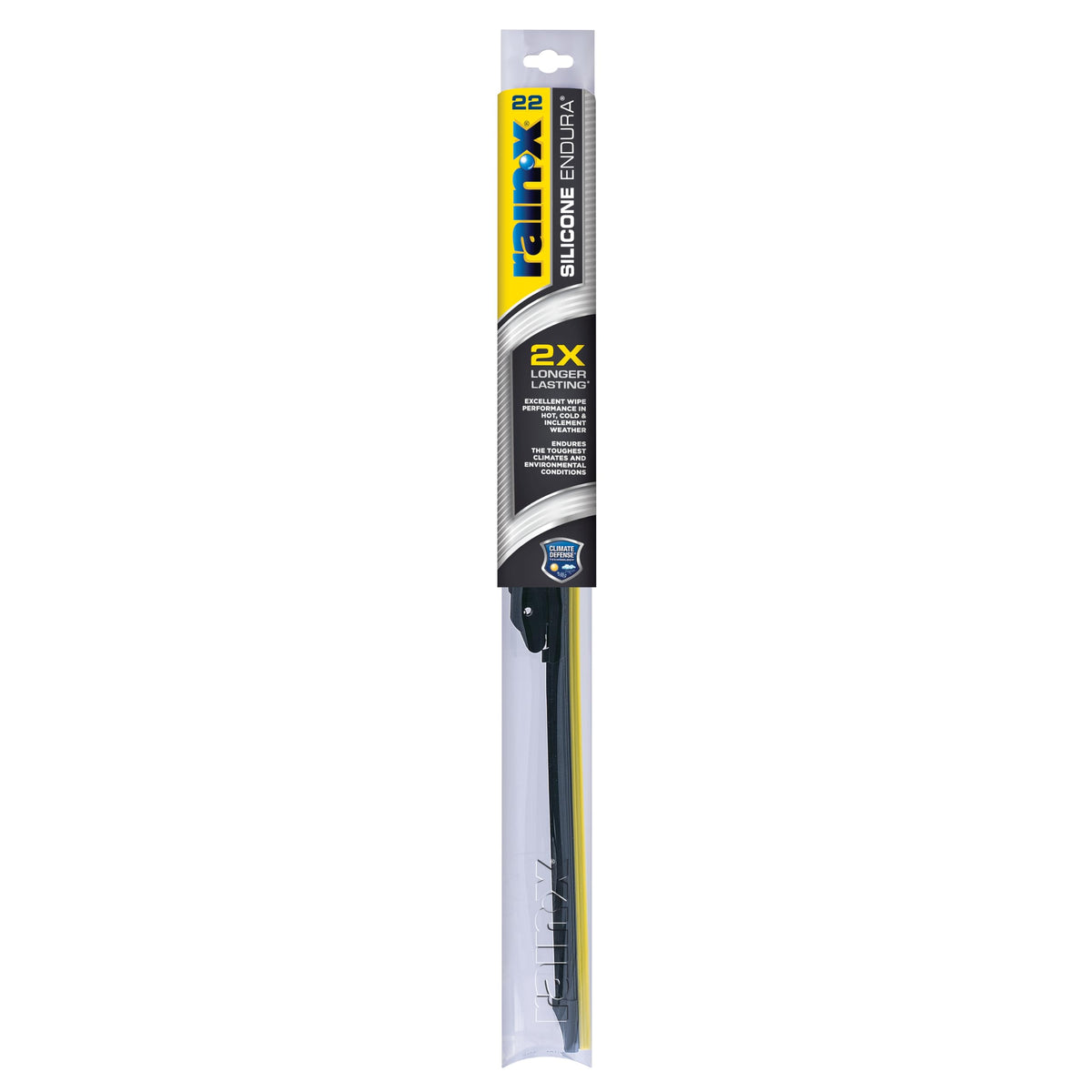 Rain-X 830122 Silicone Endura Wiper Blades, 22 Inch Windshield Wipers (Pack Of 1), Automotive Replacement Windshield Wiper Blade