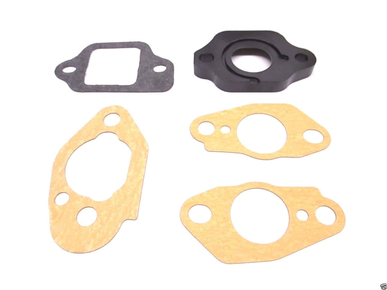 Honda Carburetor Insulator 16211-ZL8-000 and Gaskets 16221-883-800 (x2), 16228-ZL8-000, 16212-ZL8-000 Kit