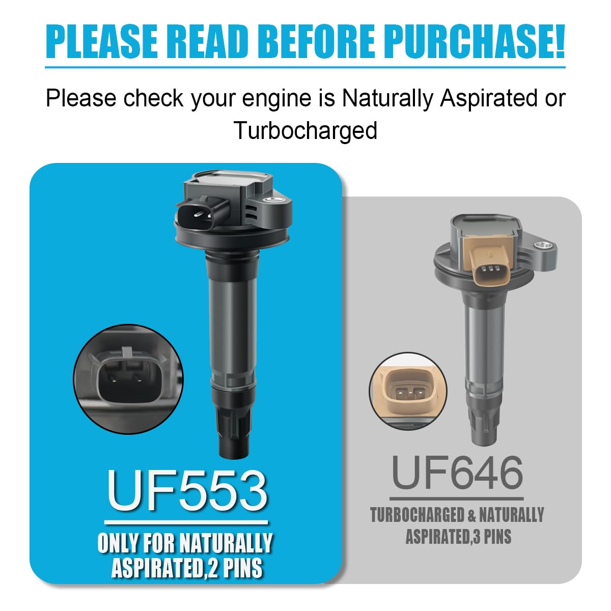 Mas Set Of 6 Ignition Coil Pack & 6Pcs Motorcraft Spark Plug Sp411 Compatible With Fusion Lincoln Mazda Cx-9 Mercury Edge Mks Mkt Mkx Replacement For Uf553 Uf595 5C1652