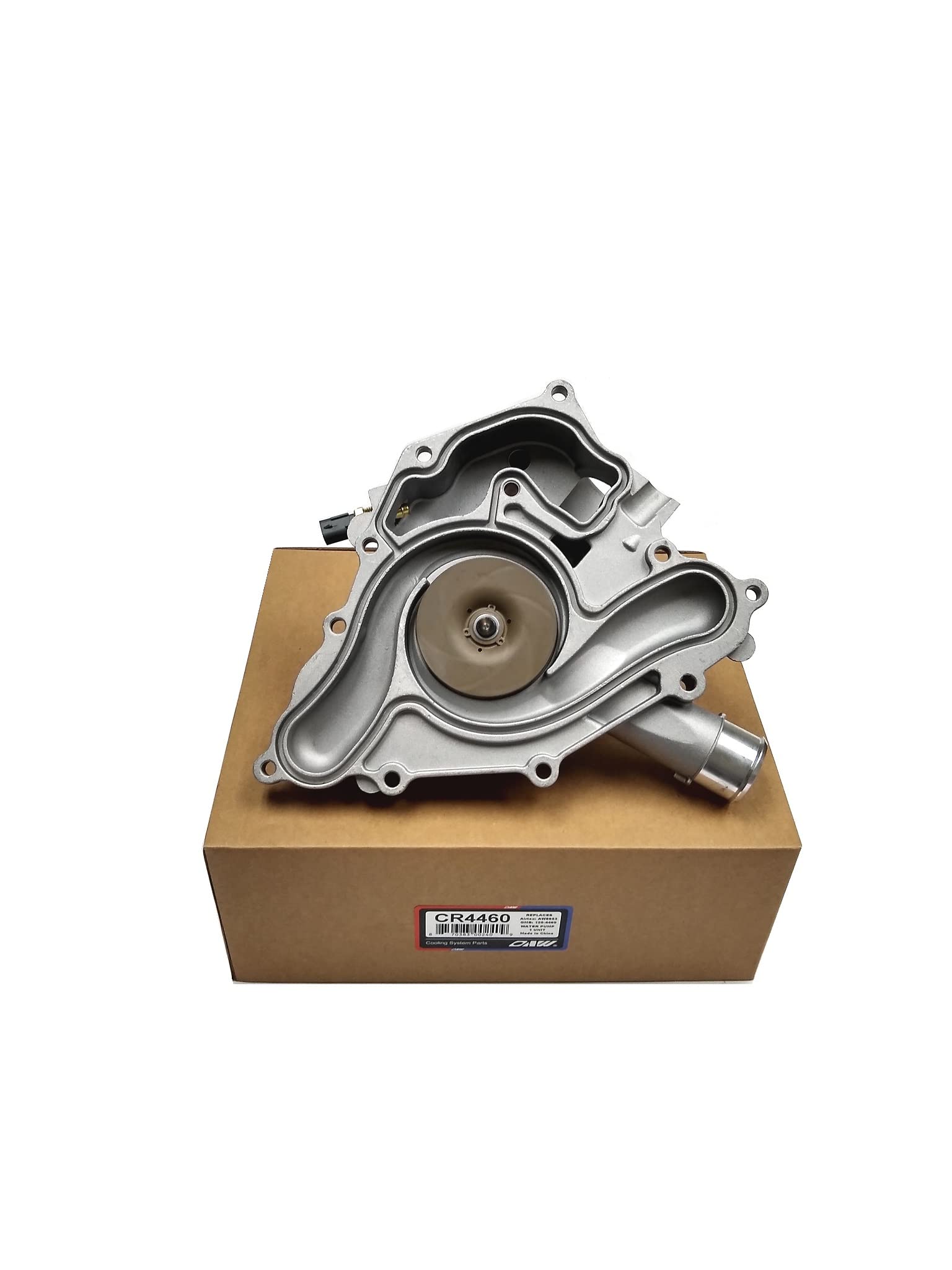 OAW CR4460 Water Pump W/Temp Sensor for 5.7L-V8, 6.4L-V8 on 2011-2023 Chrysler 300, Dodge Challenger, Charger, Durango, Jeep Gra