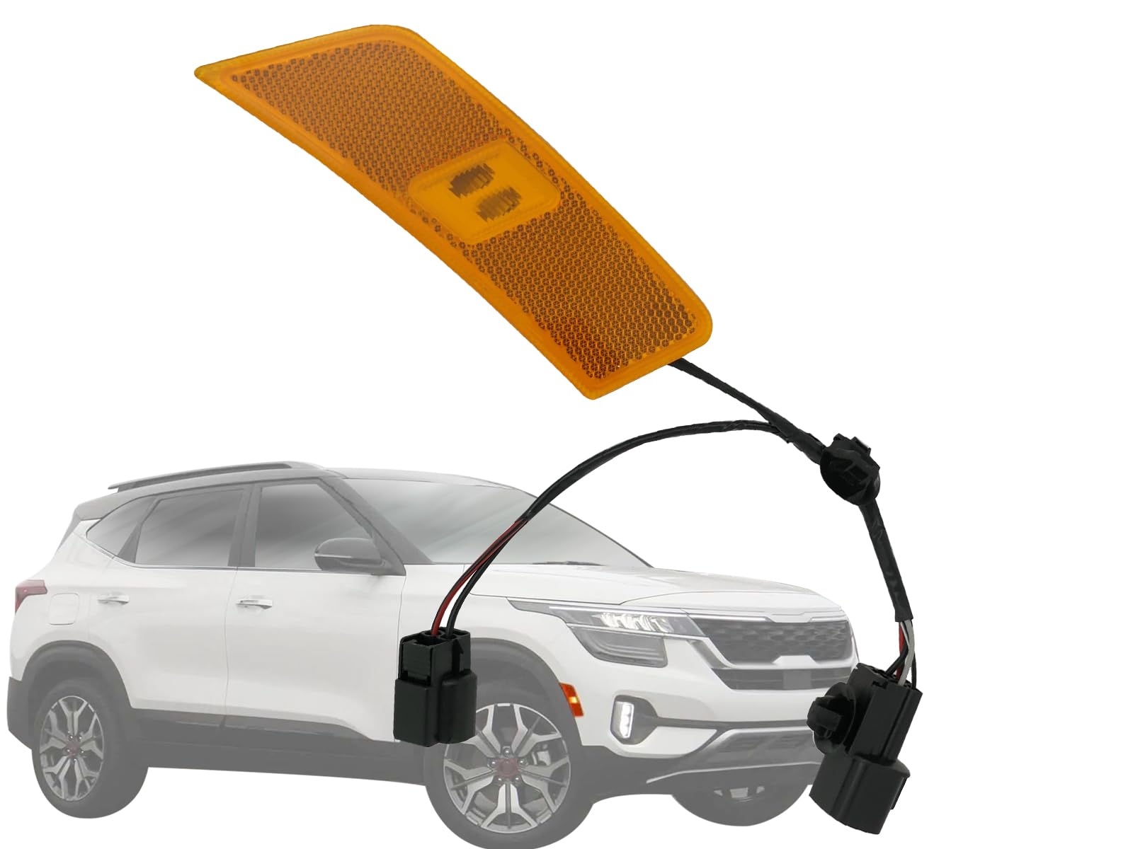 KAP Replacement for Front LED Side Marker Lights 2021 2022 2023 Seltos SX Model Passenger Right Side 921A2Q5110 KI2551111