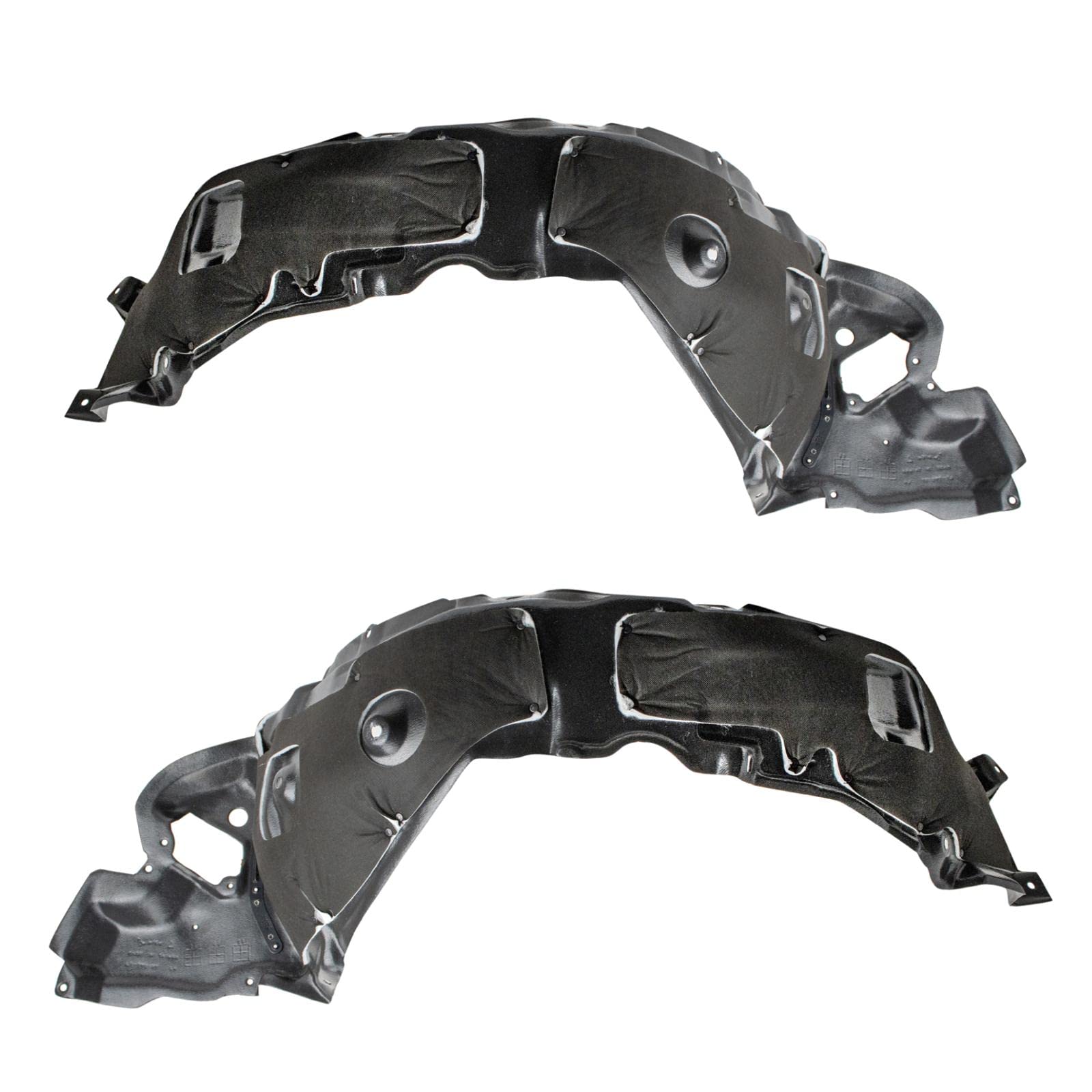 Trq Front Inner Fender Liner Set Compatible With 2006-2008 Lexus Is250 Is350 Lx1250112 Lx1251112