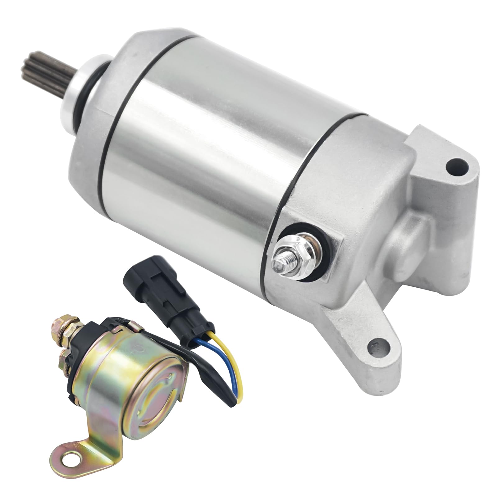 4014909 Starter Motor for Polaris Ranger 570 500 Polaris Sportsman 450 570 RZR 570 ACE 500 570, 4013015 4014290 with Solenoid Re