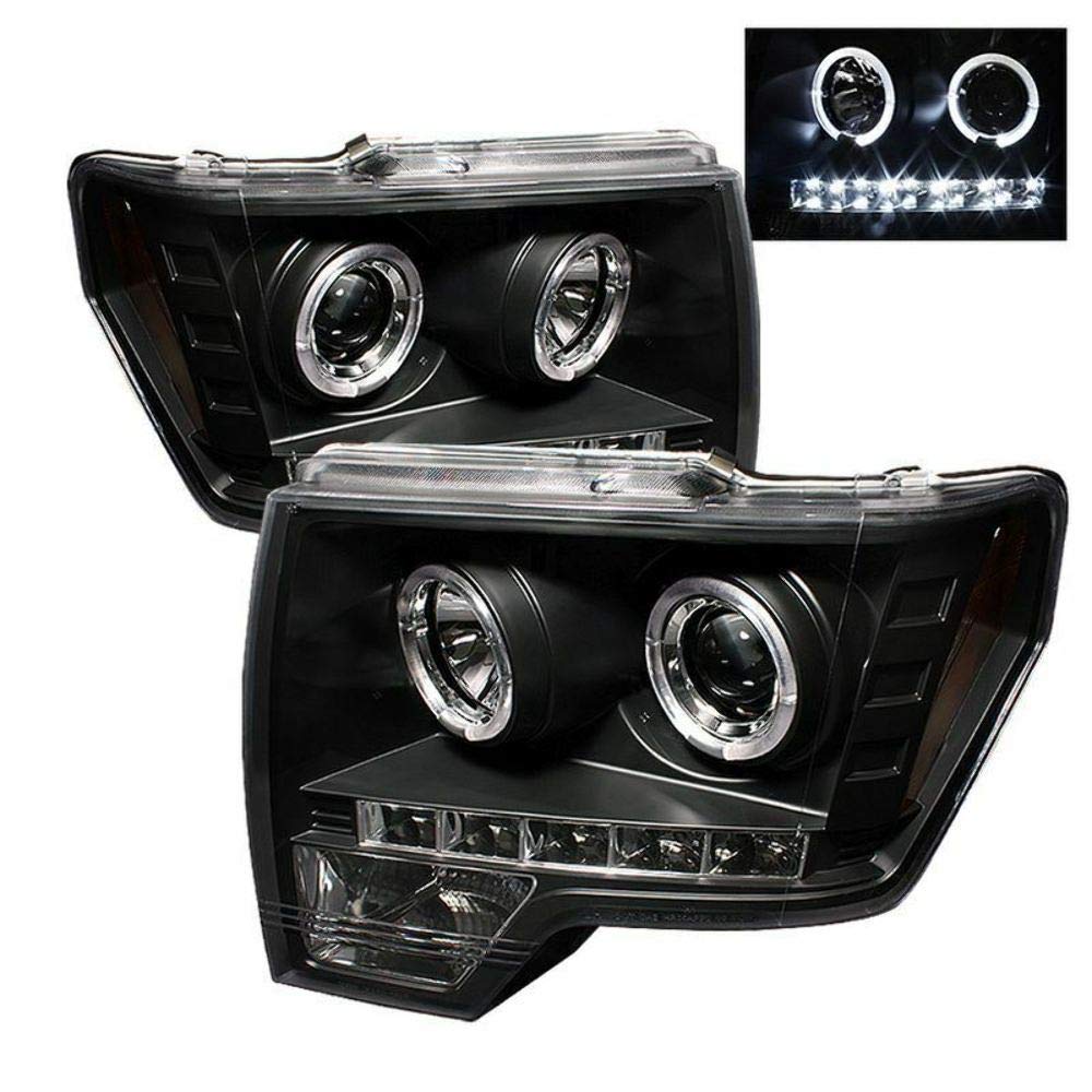 Spyder Auto 5010230 Led Halo Projector Headlights Black/Clear