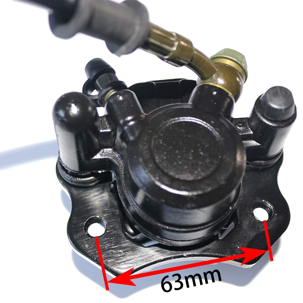 Cncmotok Rear Hand Hydraulic Disc Brake Master Cylinder Caliper Assembly With New Brake Pads For 50Cc 70Cc 90Cc 110Cc 125Cc Atv Quad Taotao Sunl Roketa Nst
