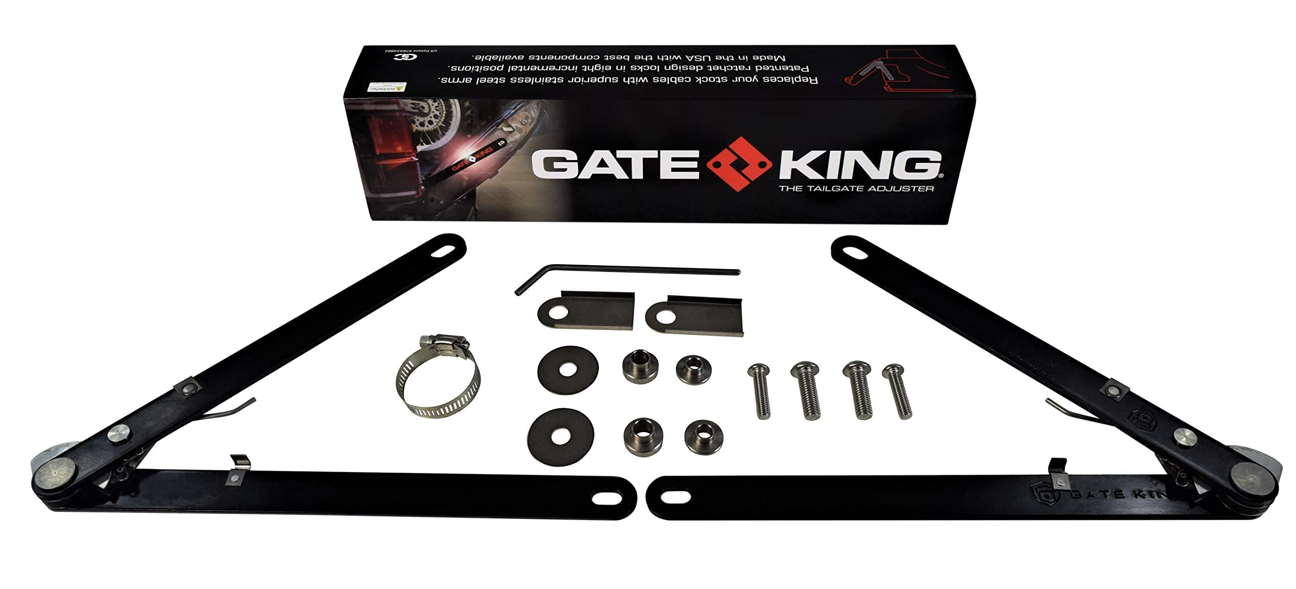 Gate King Ratcheting Multi Position Pickup Truck Tailgate Adjuster For Ford F150 (2004-2014) Made In Usa