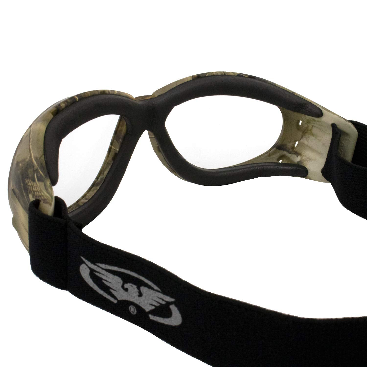 Global Vision Eliminator Motorcycle Goggles Padded Frame Black With Smoke Lens For Men And Women