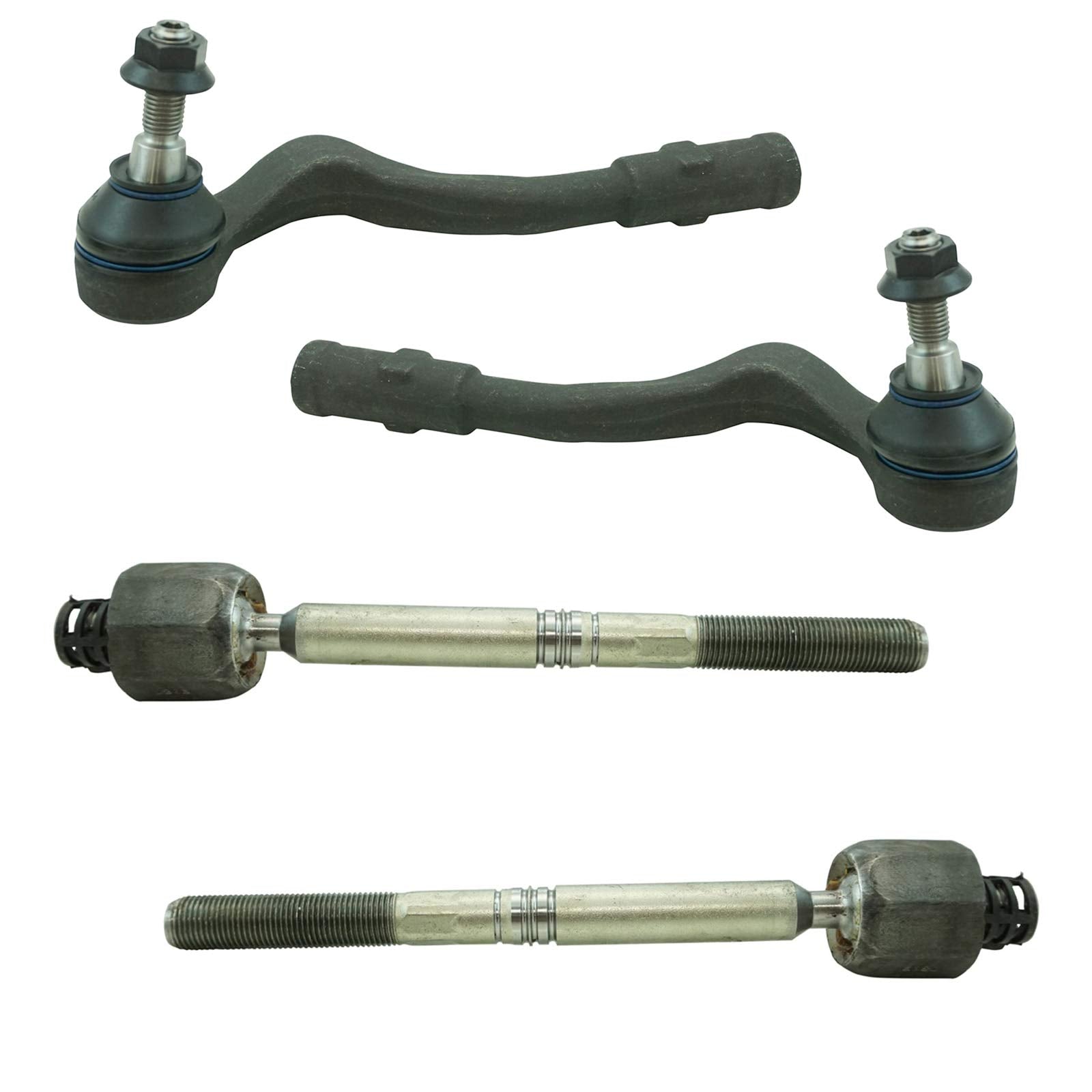 Trq Front Inner And Outer Tie Rod Set Compatible With 2009-2016 Audi A4 A4 Quattro 2010-2014 A5 2008-2017 A5 Quattro 2013-2016 A