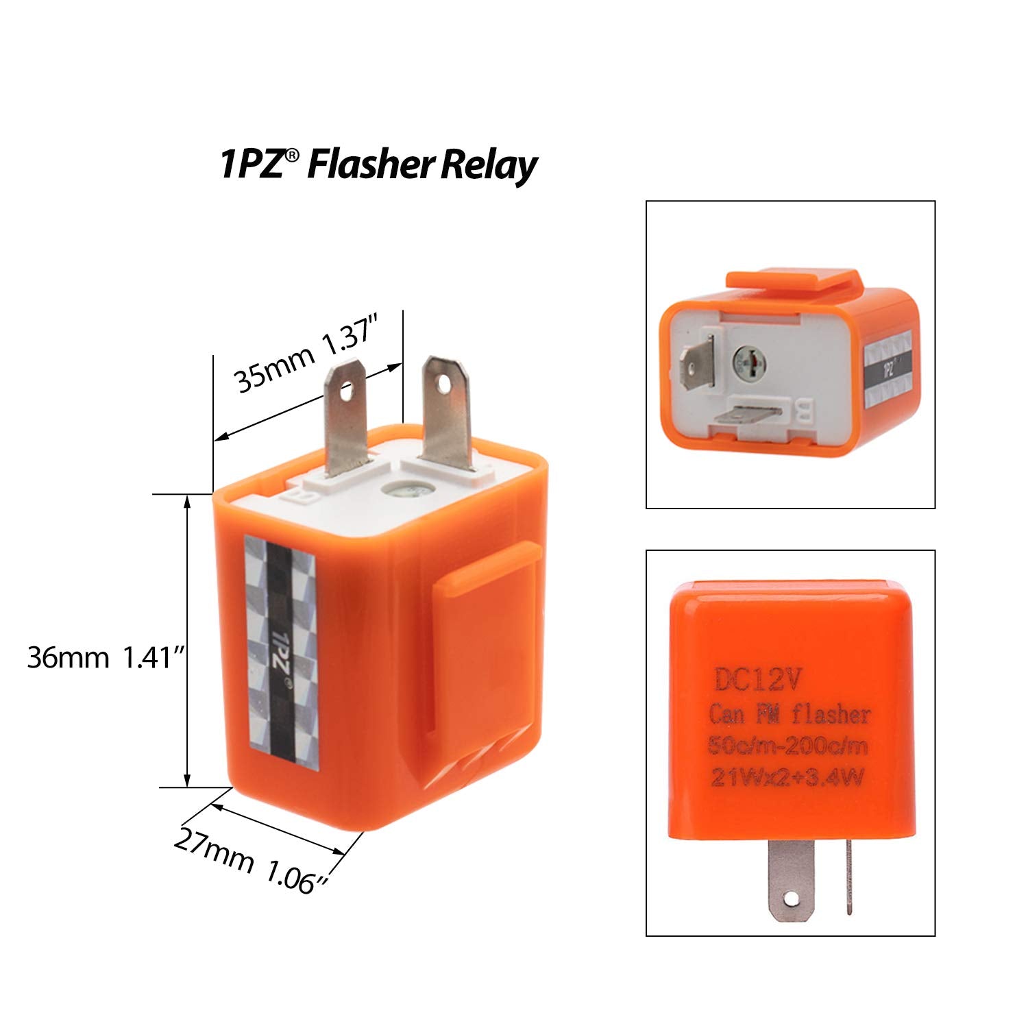 1PZ MS1-S01 7/8'' Multi-Function Horn Turn Signal On/Off Light Switch + Flasher Relay + Horn Replacement for Honda Yamaha Suzuki