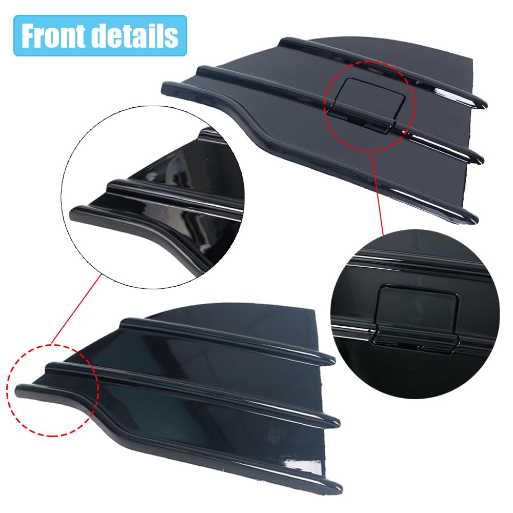 Jesymbx For Ford Kuga Escape 2013-2016 Front Bumper Cover Lower Tow Hook Grill Trim Dv4517K947B Dv4517K946B Left Right