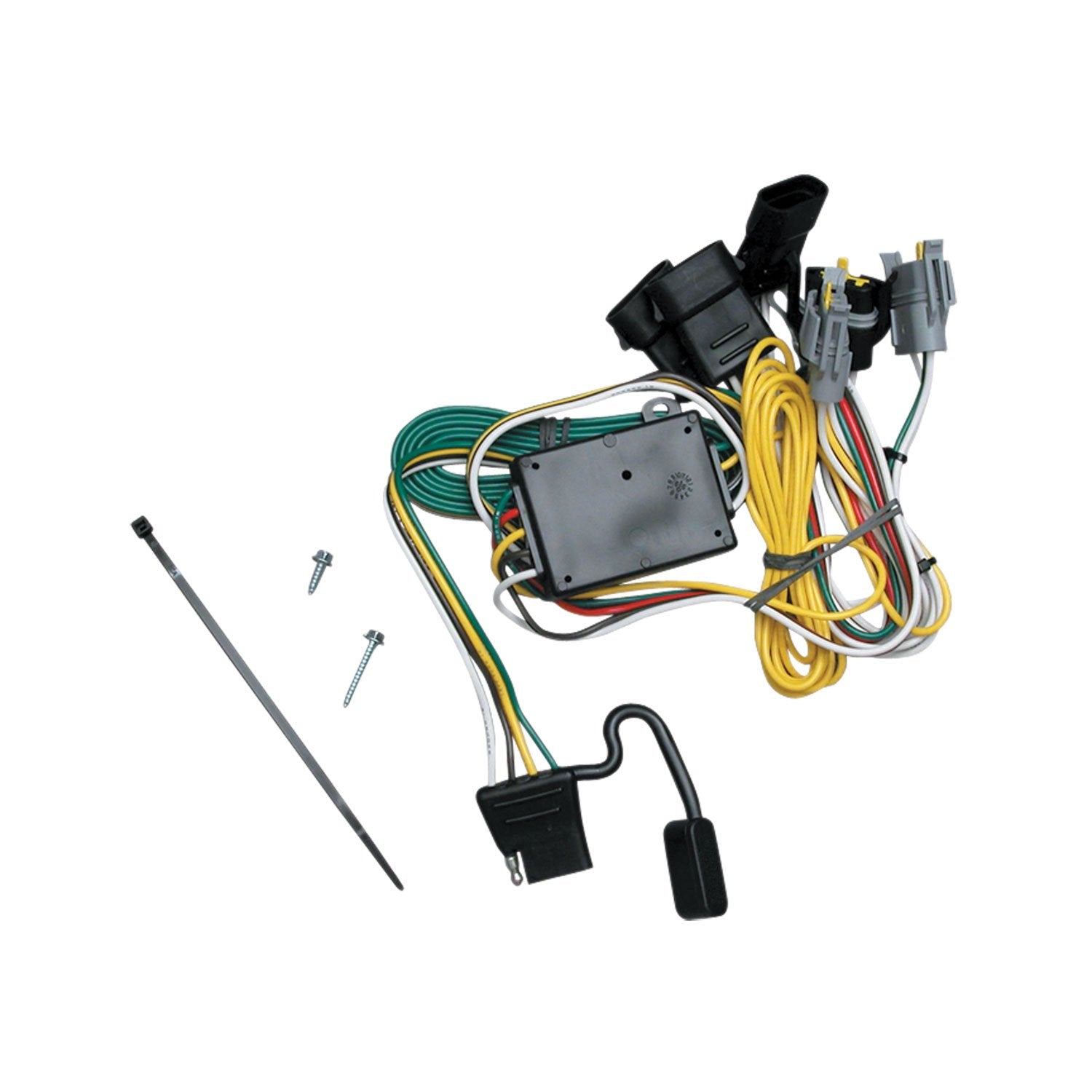 Tekonsha 118343 T-One T-Connector Harness, 4-Way Flat, w/Converter, Compatable with 1992-1994 Ford E-150 Econoline, 1992-1994 Fo
