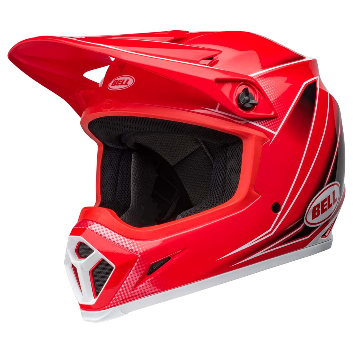Bell Mx-9 Mips Dirt Helmet (Zone Gloss Red - Small)