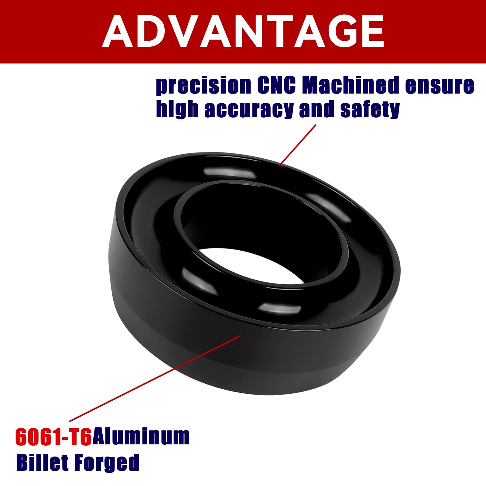 Flycle 3 Inch Front Leveling Lift Kits For Silverado 1500, 3'' Forged Front Strut Spacers Suitable For 1999-2006 And Classic 200