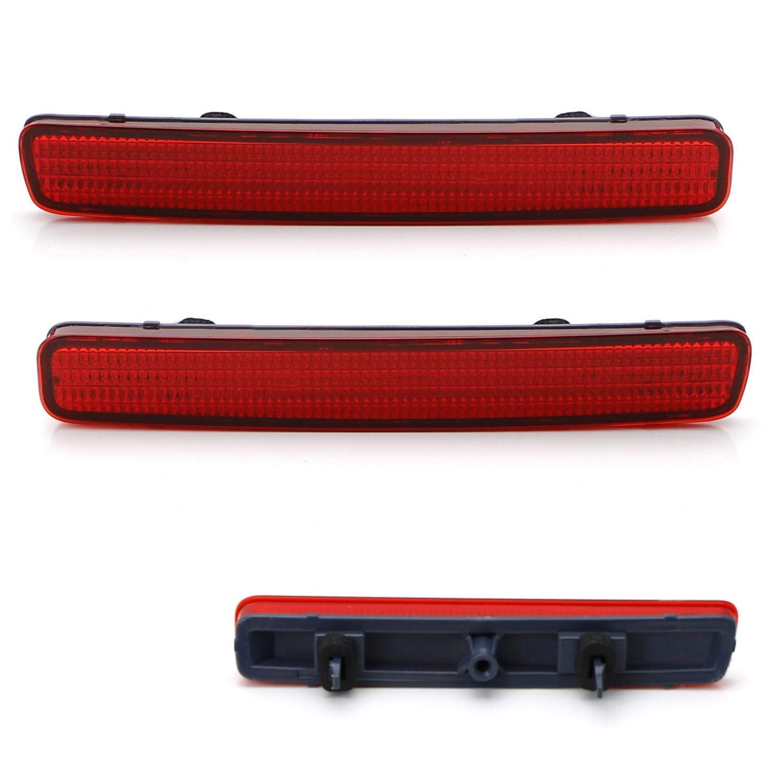 Ijdmtoy Red Lens Rear Bumper Reflector Lenses Compatible With 2012-2017 Toyota Prius V & 2014-2016 Scion Tc, Oe-Spec Lh Rh Assembly