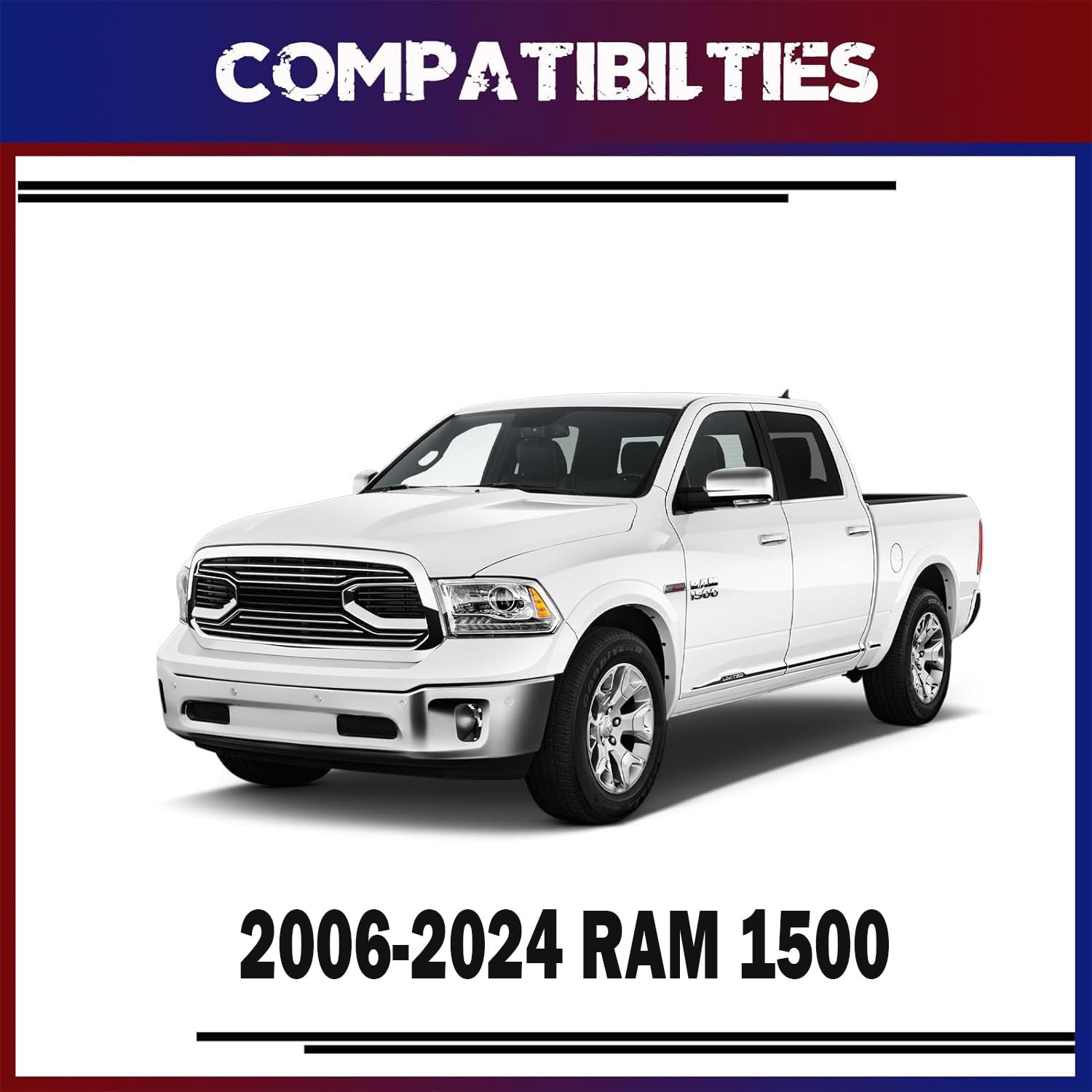 3 Inch Front Leveling Lift Kits For 2006-2022 Ram 1500, 3'' Forged Front Strut Spacers Suitable For Ram 1500 2006-2022