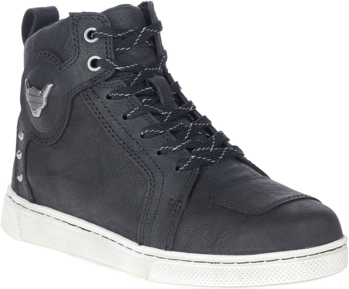 Harley-Davidson Footwear Women's Bateman 4 Metal Motorcycle Boot, Black, 7.5