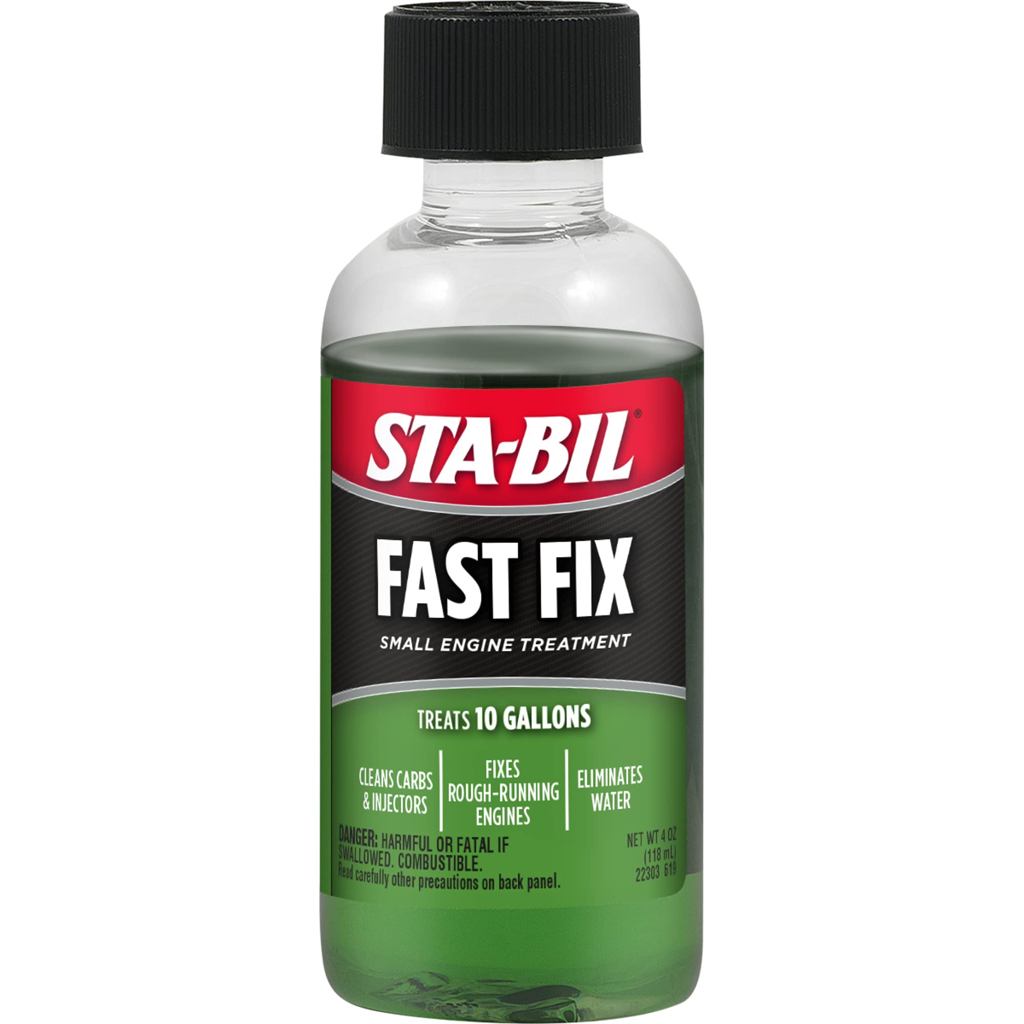Sta-Bil Fast Fix Small Engine Treatment - Cleans Carbs And Injectors - Fixes Rough Running Engines - Eliminates Water - Treats 1