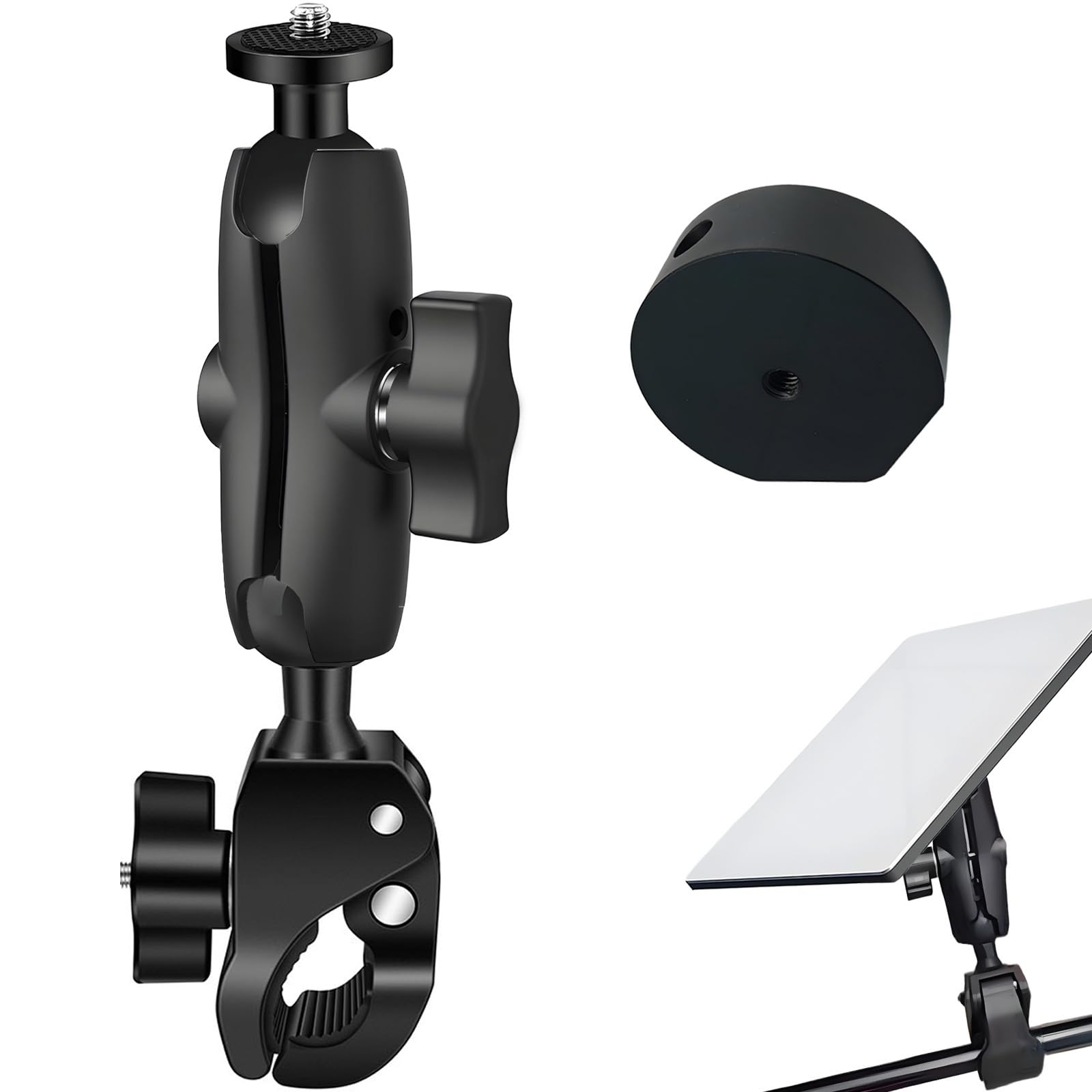 Starlink Mini Mount, RV Ladder Pole Mount, Starlink Mini Car Roof Rack Adjustable Clamp, for RV Ladder Pole Yacht Camper, Star L