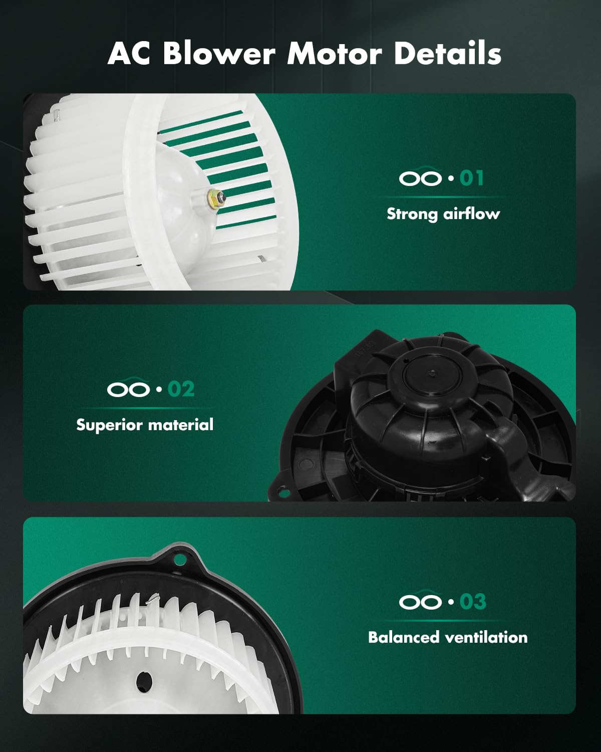 Scitoo 700316 Front Hvac Blower Motor With Fan Cage For Kia For Rio 2012-2017