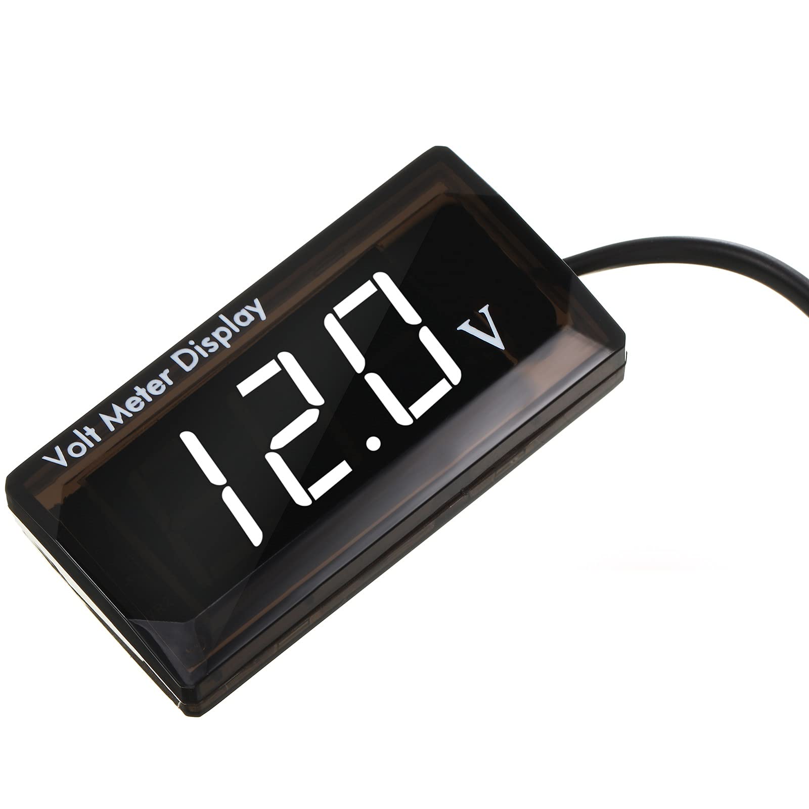 2 Pieces Dc 4 To 28V Car Digital Voltmeter 12V Voltage Meter Car Audio Gauge Led Display 12V Waterproof Voltage Gauge Meter For