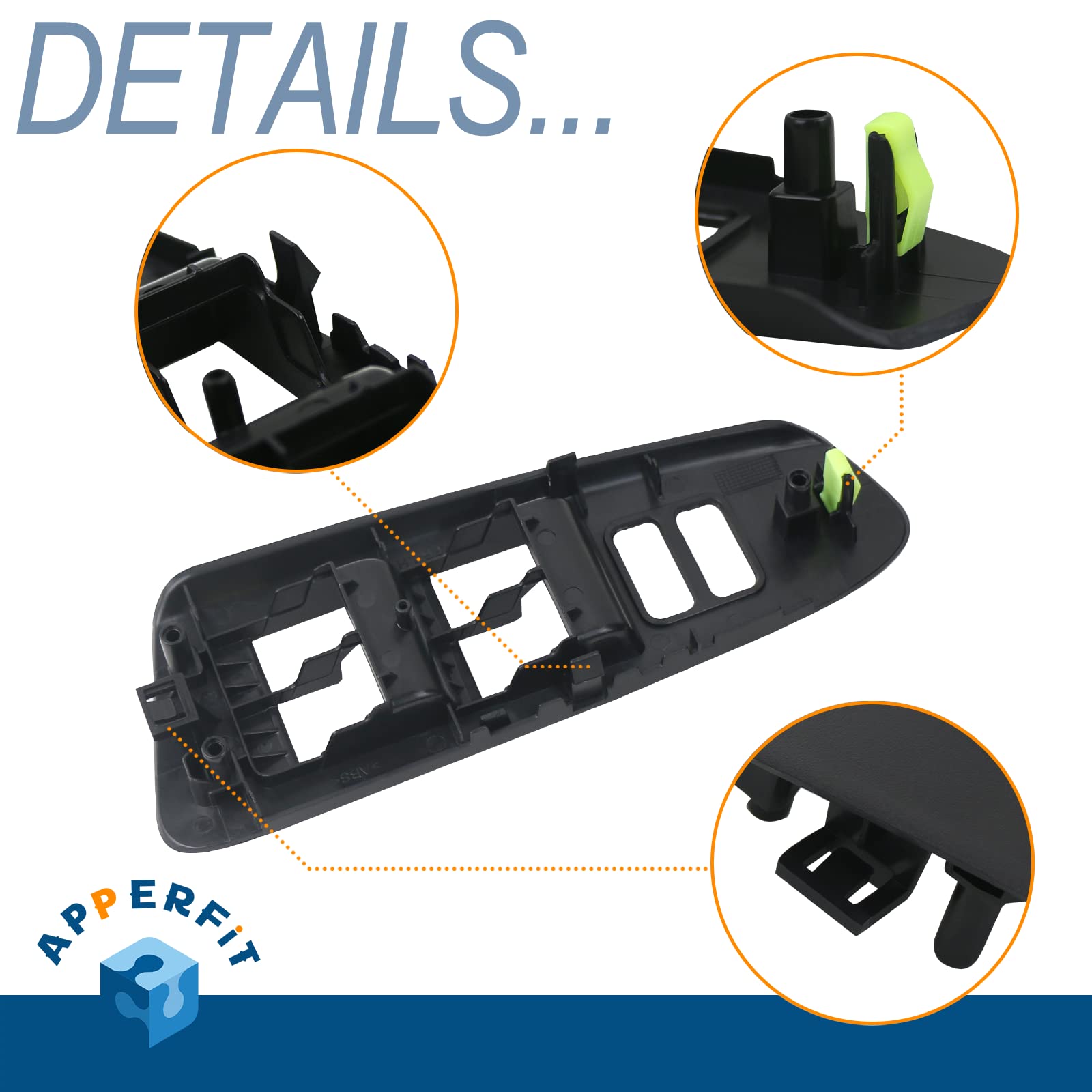 Window Switch Bezel Cover For Front Door Left Driver Side Compatible With Toyota Tacoma 2012 2013 2014 2015 Replaces 74202-04040 Window Switch Trim Accessories