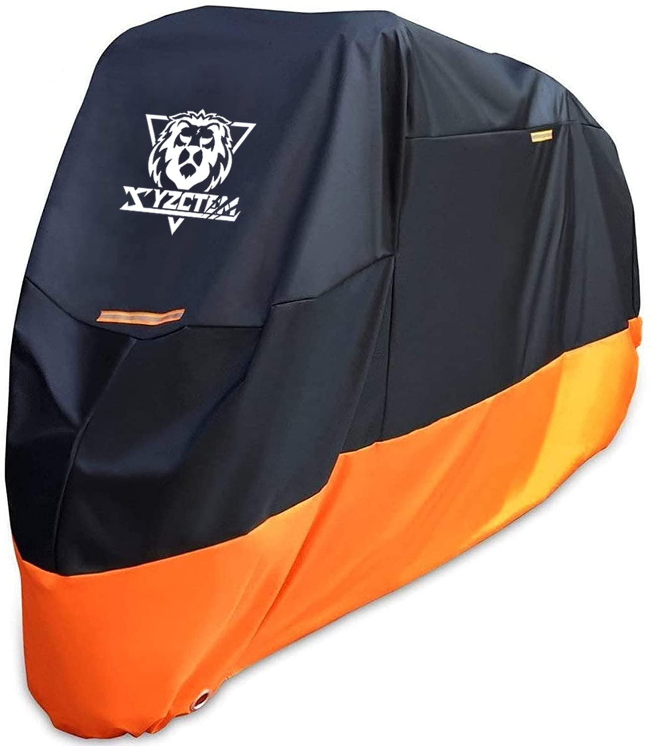 XYZCTEM Motorcycle Cover - All Season Waterproof Outdoor Protection - Fit up to 116 inch Tour Bikes, Choppers and Cruisers - Pro