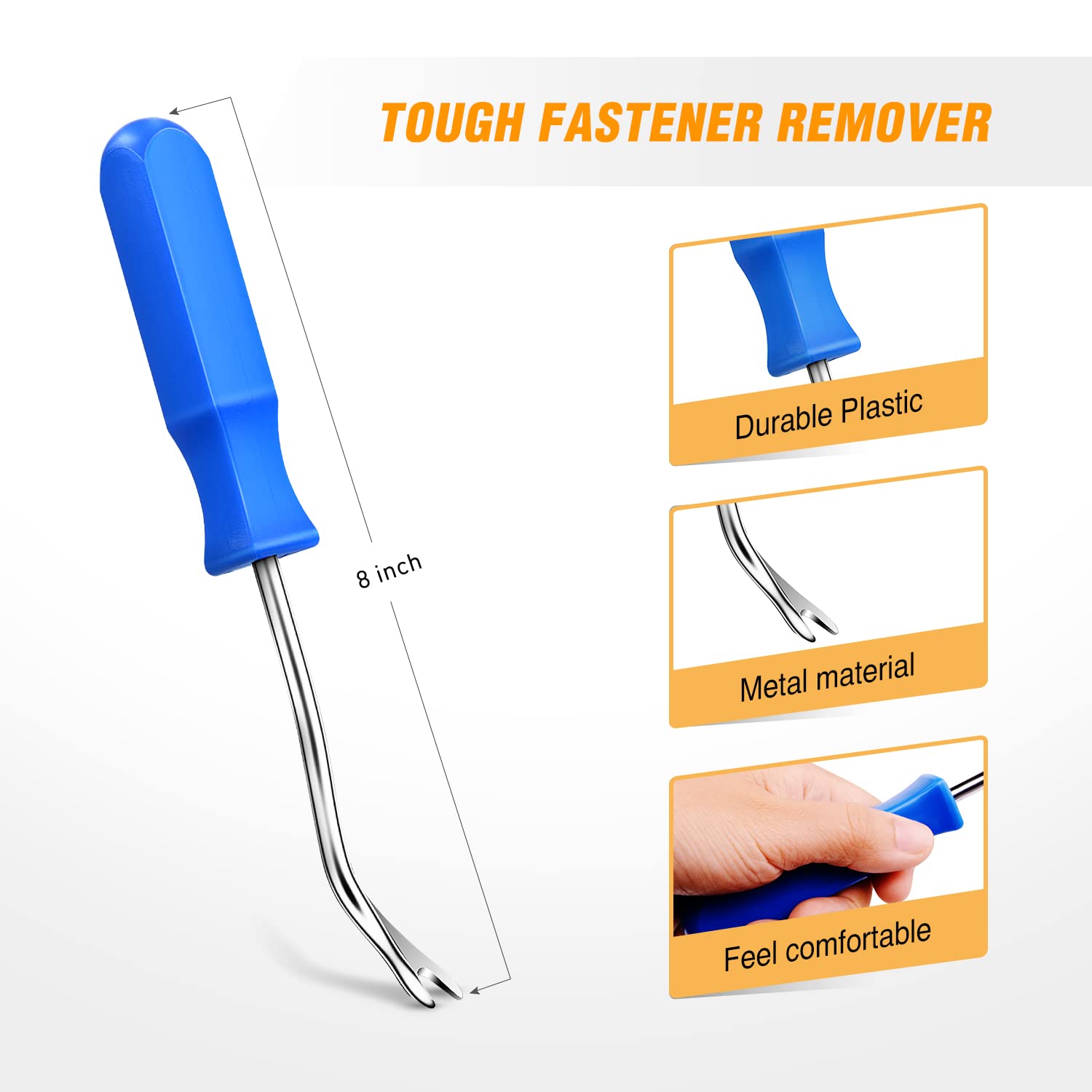 Gooacc Bumper&Splash Shield Retainer Metal Insert Clips Assortment Kit For Acura Honda 91503-Sz3-003 91503-Sz5-003 91506-S9A-003