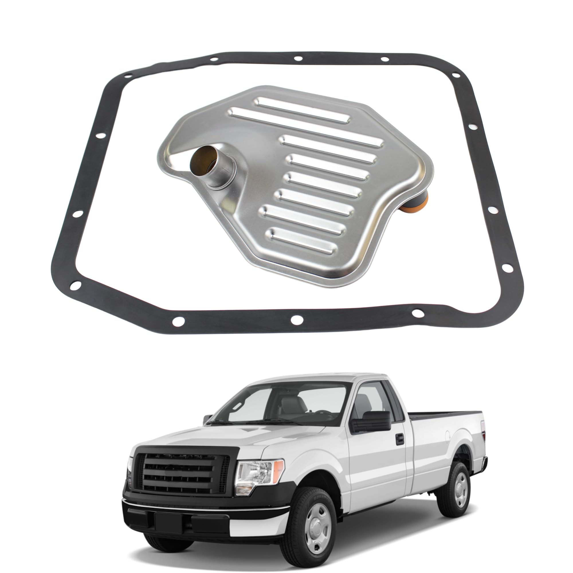 Yzusgomumu 4R70W 4R75W 4R75E Automatic Transmission Filter Kit Compatible With 1994-2010 Ford F150 Expedition Mus-Tang Crown Victoria Grand Marquis Explorer, More Replaces# Ft105 F6Az7A098A 58955