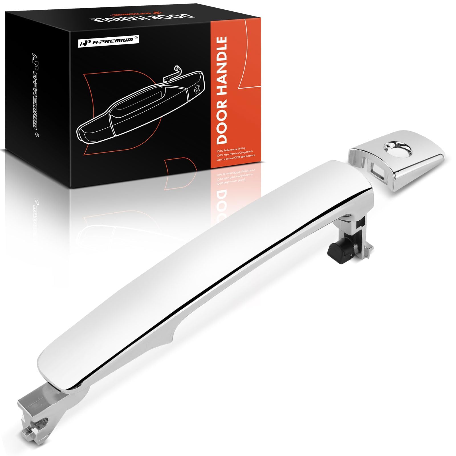 A-Premium - Exterior Door Handle W/Keyhole Front Left Driver Side - Compatible With Nissan & Infiniti Models - Rogue 10-15, Murano 03-07, Fx35 Fx45 03-08 - Without Smart Key - Replace# 80640-Ca012