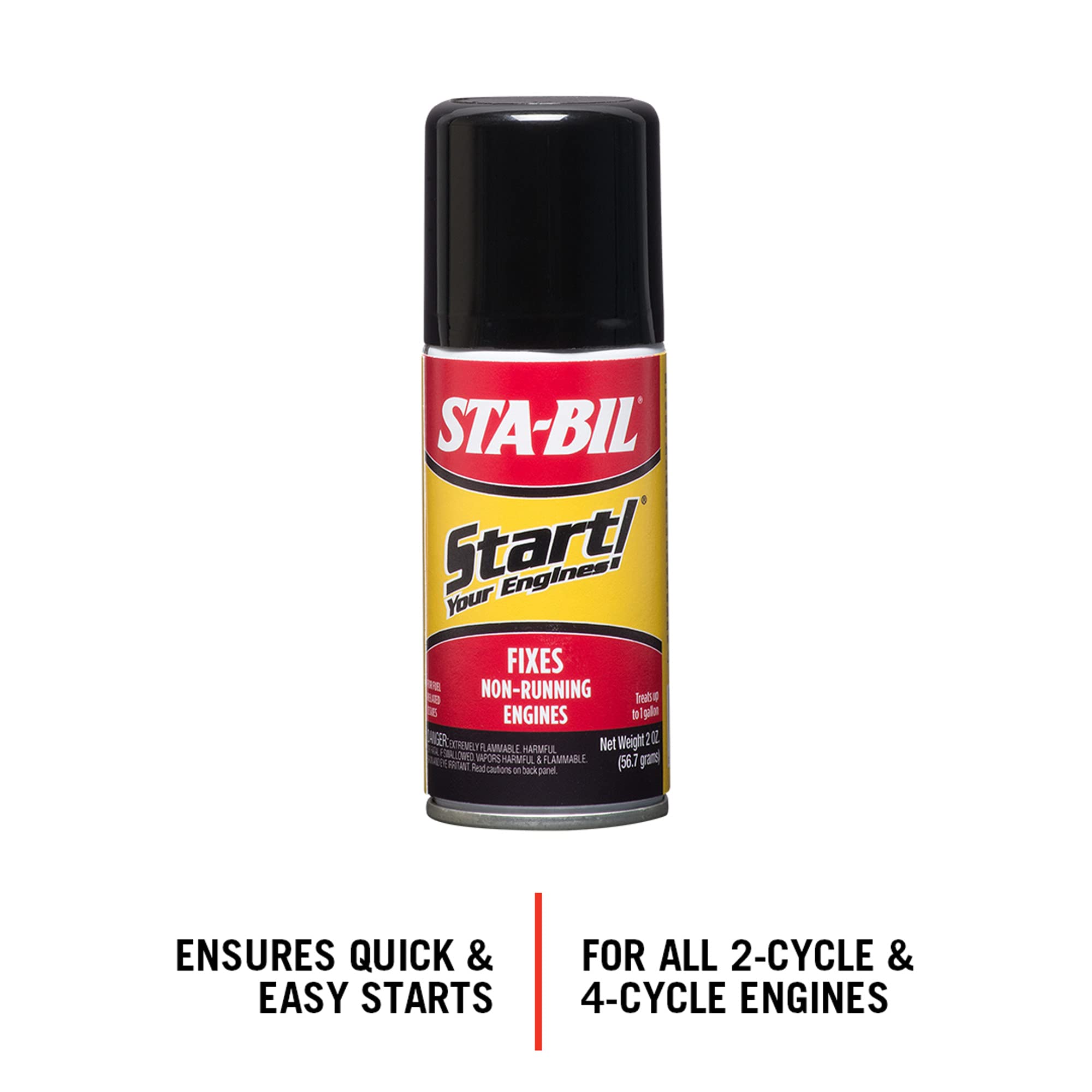 STA-BIL Start Your Engines! - Fixes Non-Running Engines - A Jump Start in A Can - Revitalizes Fuel System - Safe for 2 and 4-Cyc