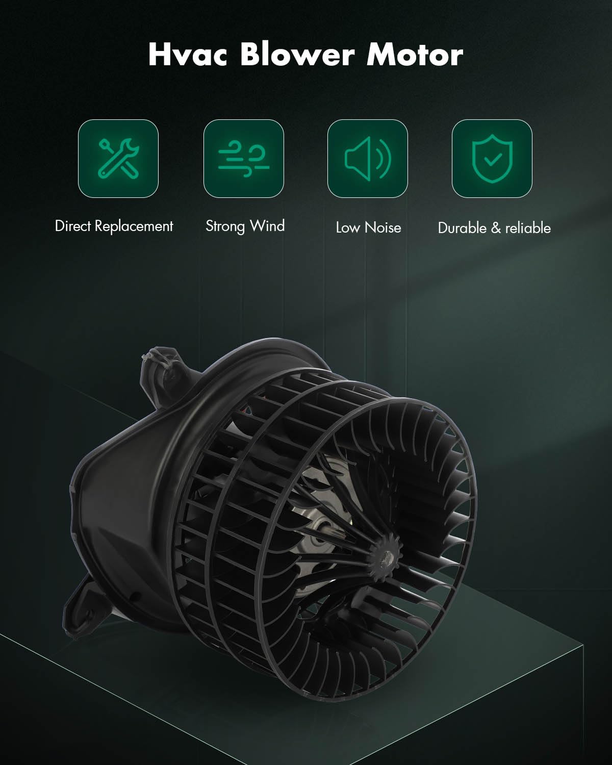 Scitoo Hvac Heater Blower Motor With Fan Cage Front 3542611C2 For International Harvester 2002-2010