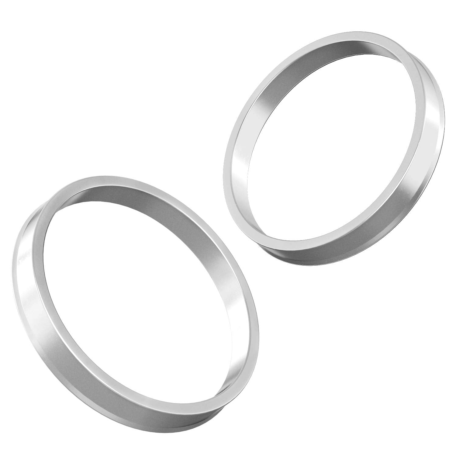 Stancemagic Hubcentric Rings (Pack Of 4) - 72.6Mm Id To 73.1Mm Od - Silver Aluminum Hubrings - Only Compatible With Bmw With 72.