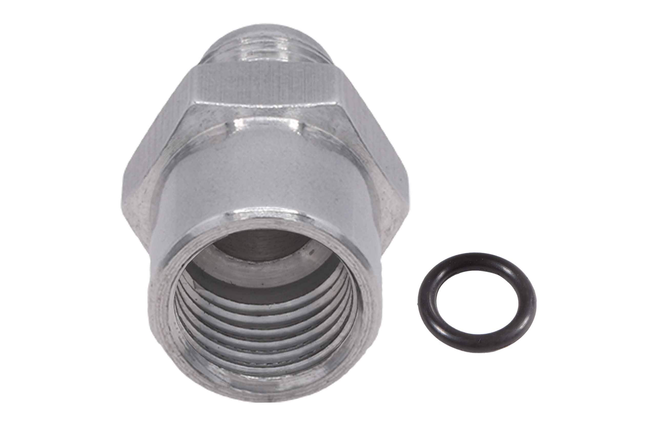 Ict Billet Tbi/Vortec 87-98 Truck 6An Male Flare Return Fuel Line Adapter Fitting To Female M14-1.5 Oring Power Steering And Fue