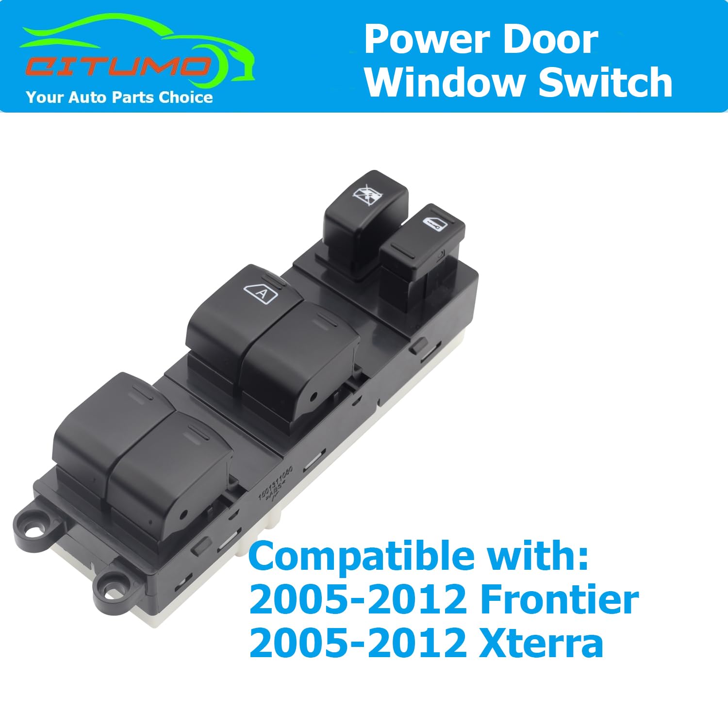 25401-Ea003 Driver Side Master Power Window Switch Compatible With 2005-2012 Frontier & Xterra, Replace Oe# 25401Ea003