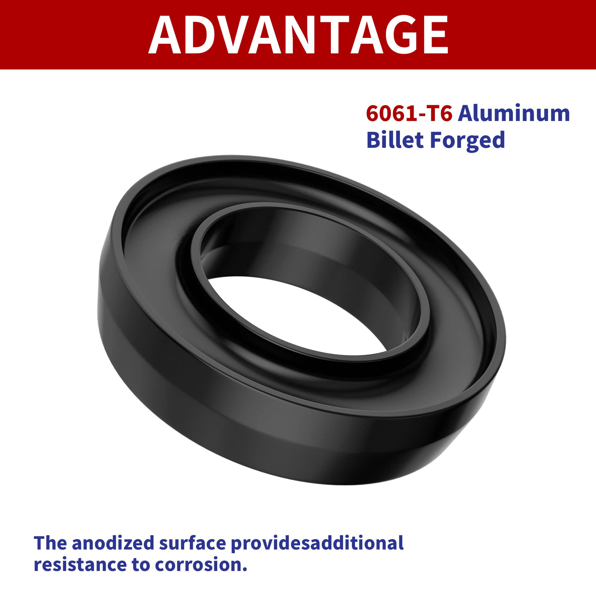 Flycle 2'' Front Leveling Kit For 1999-2006 Silverado 1500 Sierra 1500 (2Wd Only), 2 Inch Leveling Lift Kits Spring Strut Spacer