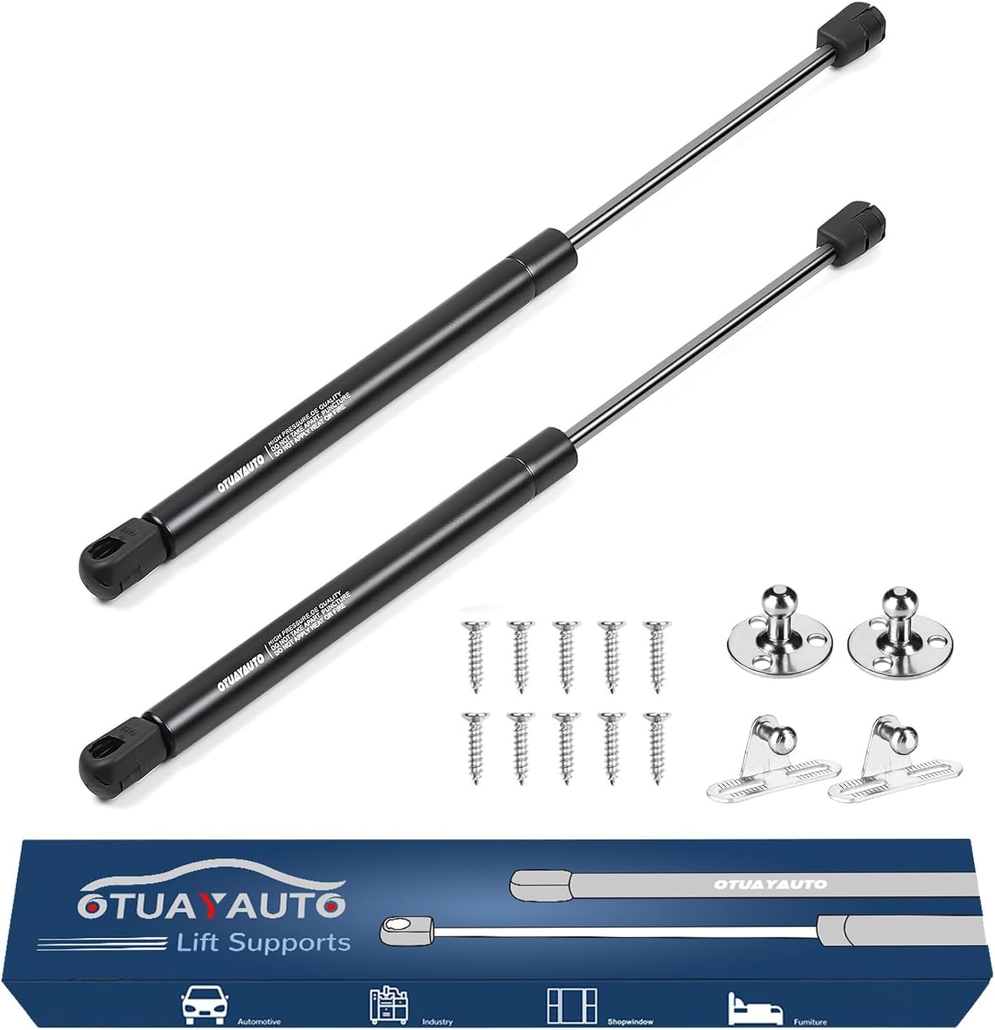 Otuayauto Ml33-40 15 Inch Gas Strut - 45Lbs(200N) Universal Lift Support - C16-23933 Gas Spring For Tool Box, Truck Cap,Snugtop