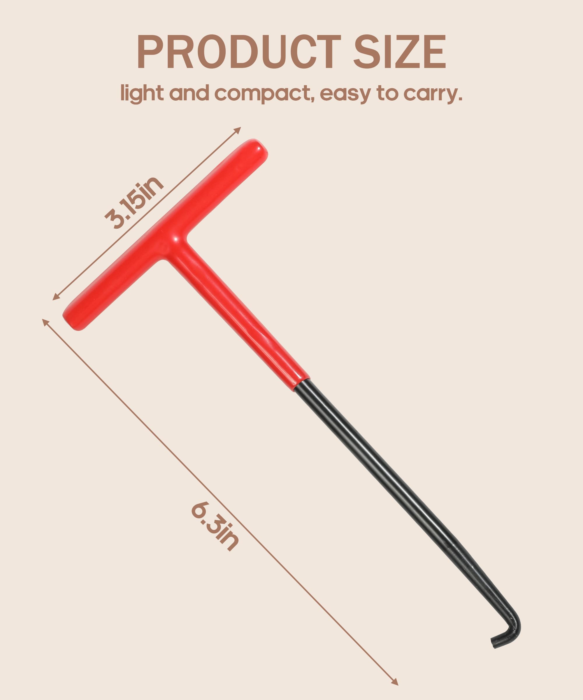 Bylikeho Motorcycle Exhaust Spring Puller Tool,Car Accessories T Handle Exhaust Spring Hooks Puller With Rubber Coating,Exhaust