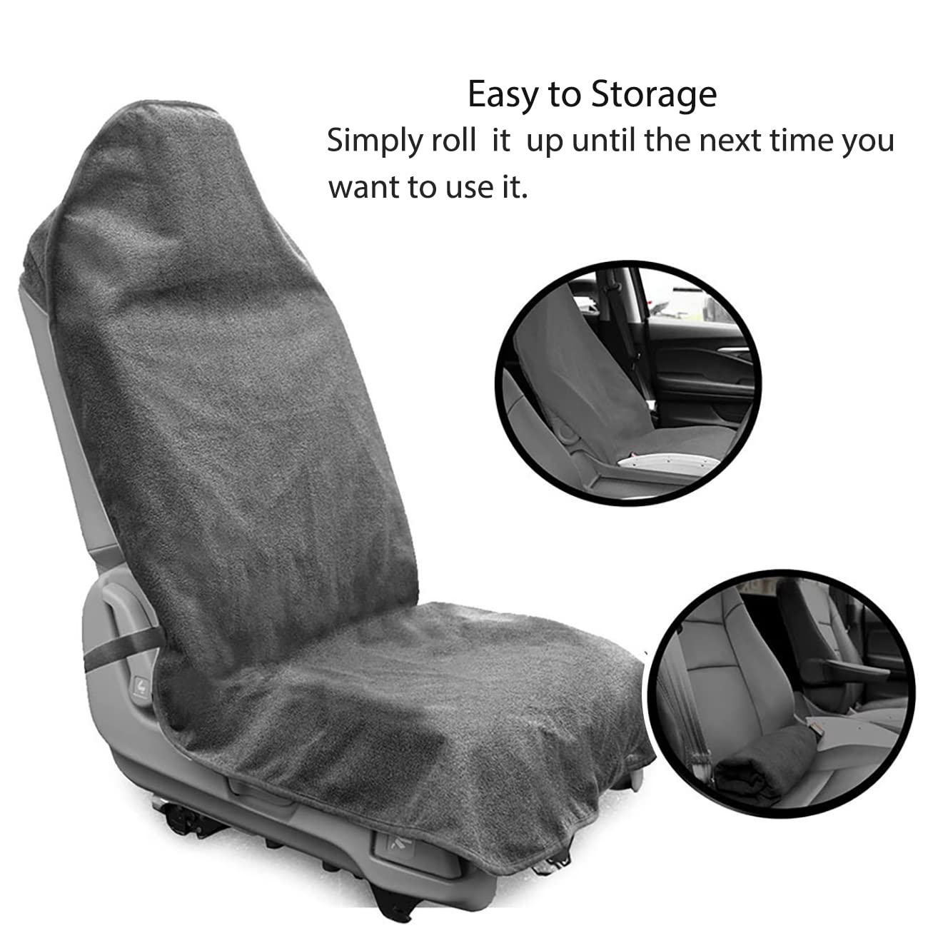 Deckaly Waterproof Sweating Car Seat Cover For Post Gym Workout, Running, Swimming, Beach And Hiking, Universal Fit Non-Slip Buc