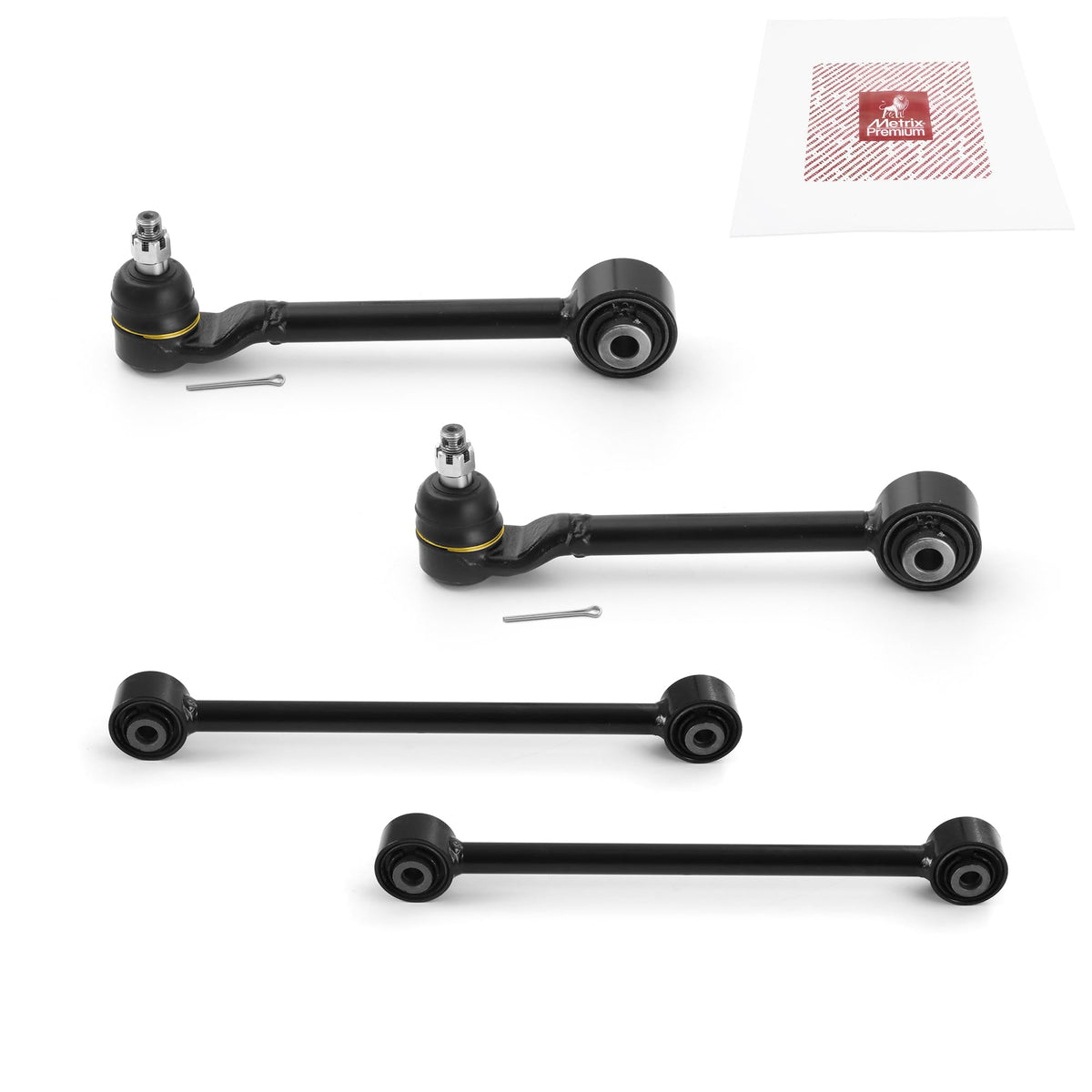 Metrix Premium Chassis Parts - 4 Pc L/R Rear Upper Forward & L/R Rear Lower Forward Control Arm Kit Fits 2003-2007 Honda Accord,